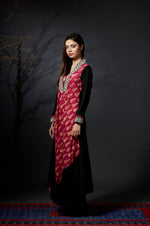 Kalpana - Hand Block Printed Cowl Maxi Dress - Anuradha Ramam-Hand woven- Hand block print - Sustainable fashion- Conscious fashion- Vocal for local