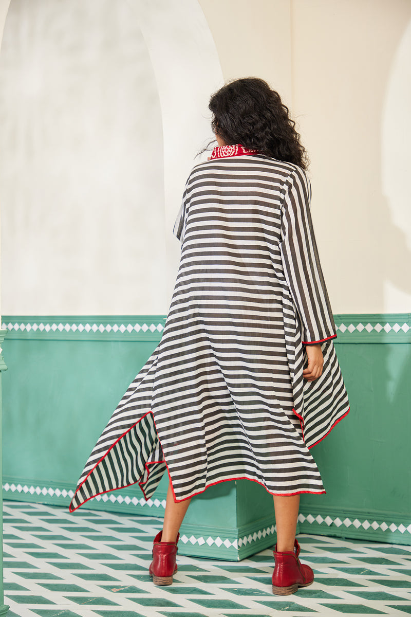 Raftaar - Woven Cotton Handblock Printed Dress