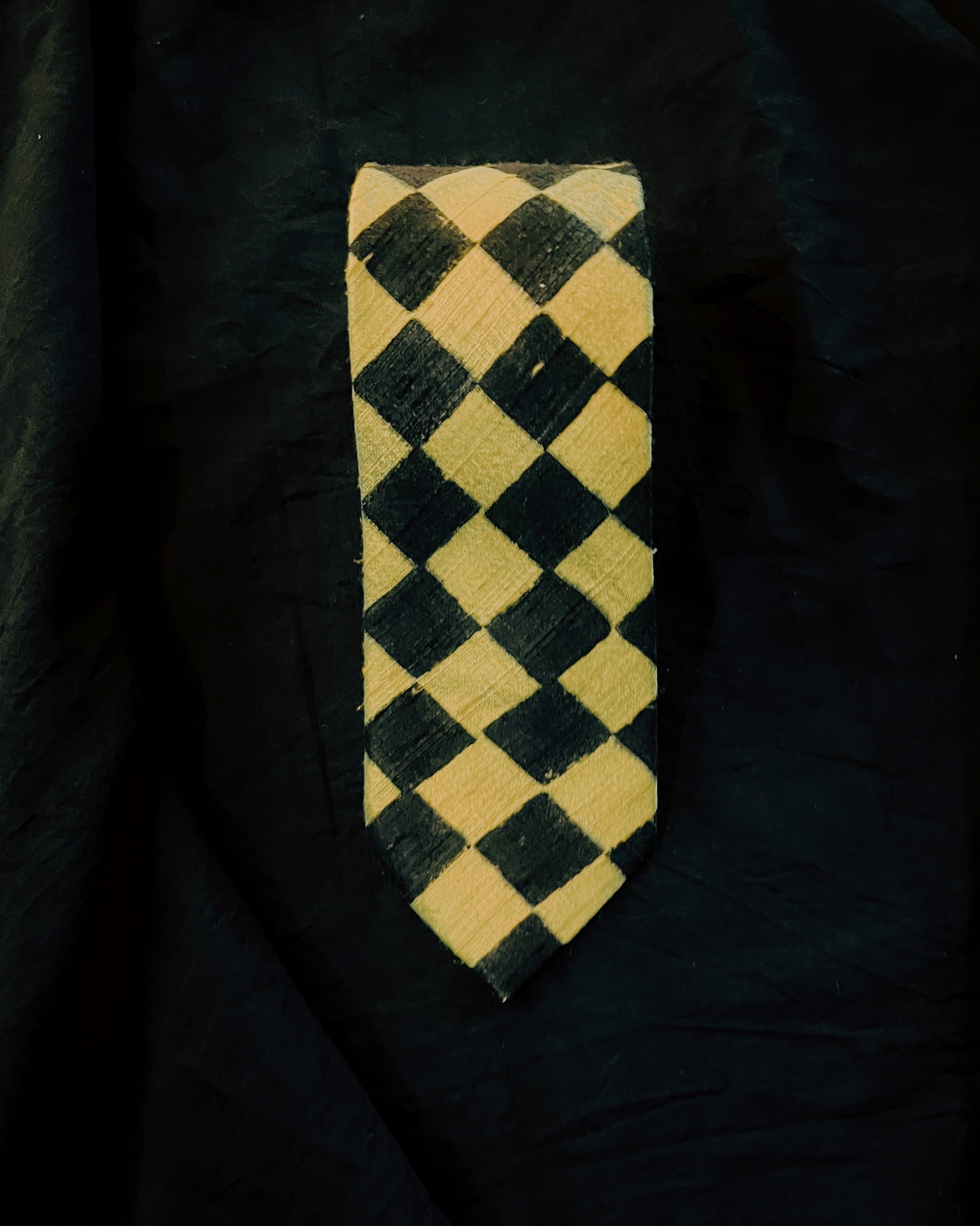 Printed Silk Necktie - Aadhan - Anuradha Ramam