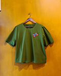 Moss Green Cotton Top - Bala (Size - XL) - Anuradha Ramam
