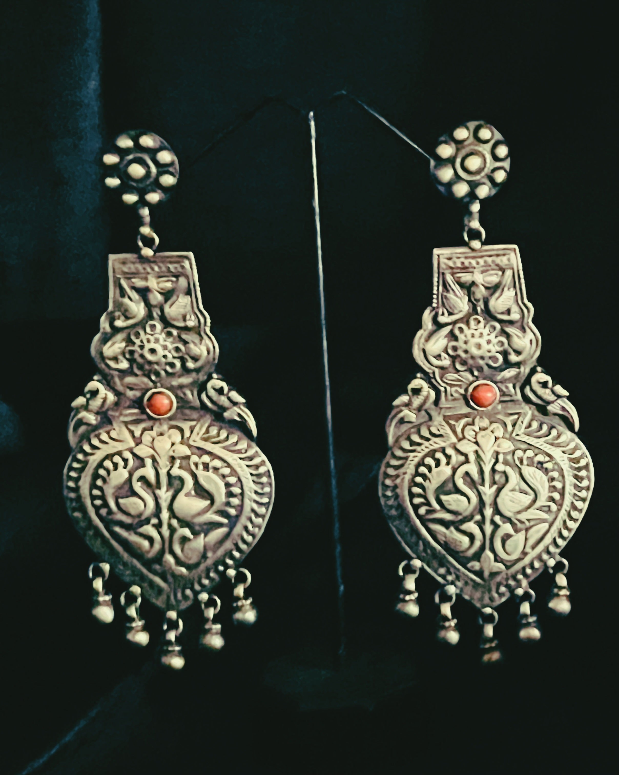 Aarya Silver Earrings - Anuradha Ramam