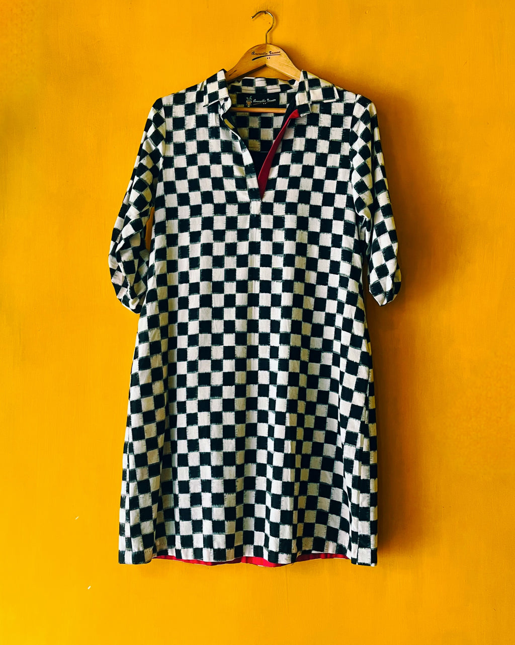 Ikat Shirt Dress - Ziya (Size - M) - Anuradha Ramam