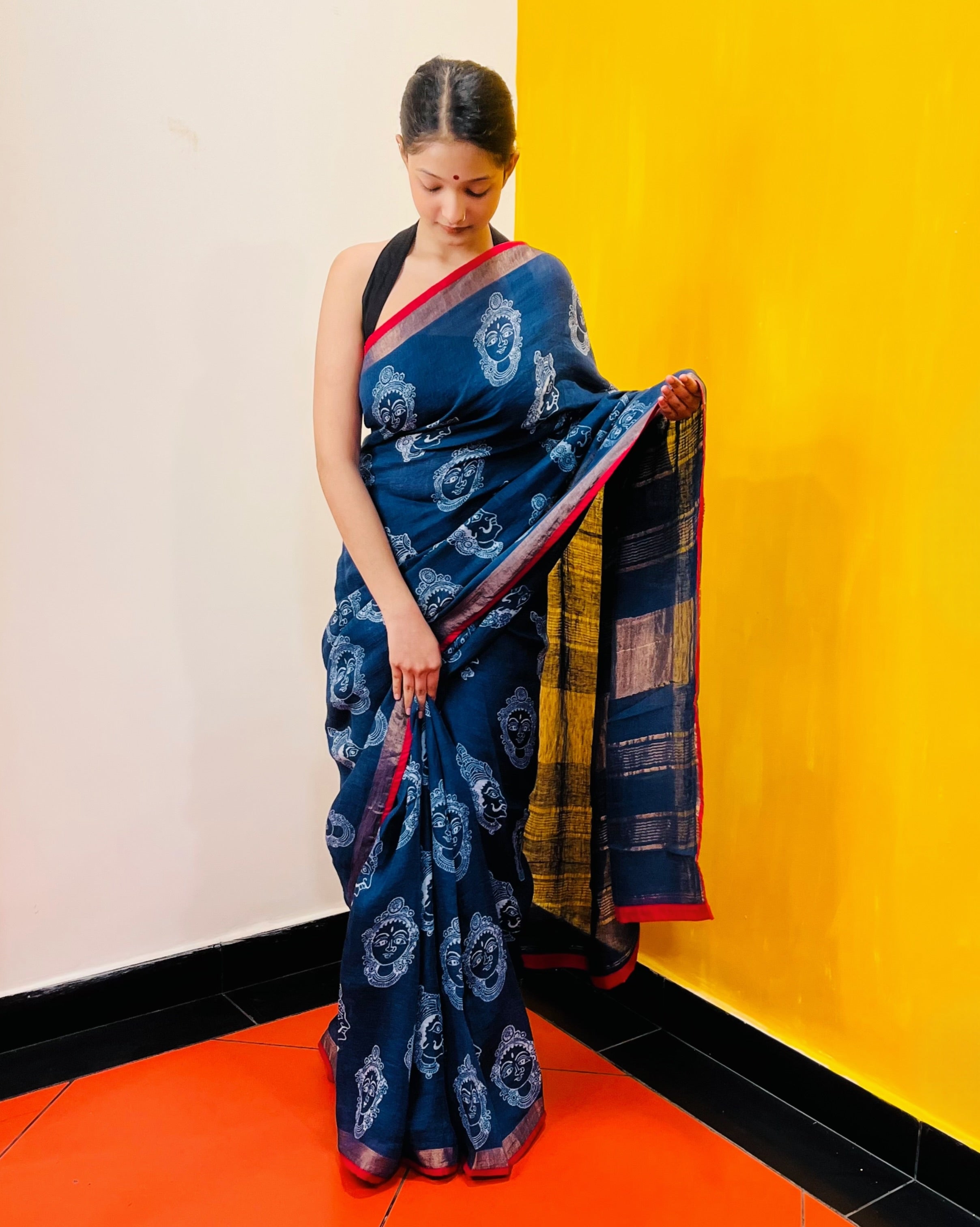 Discharge Printed Saree - Jaya - Anuradha Ramam