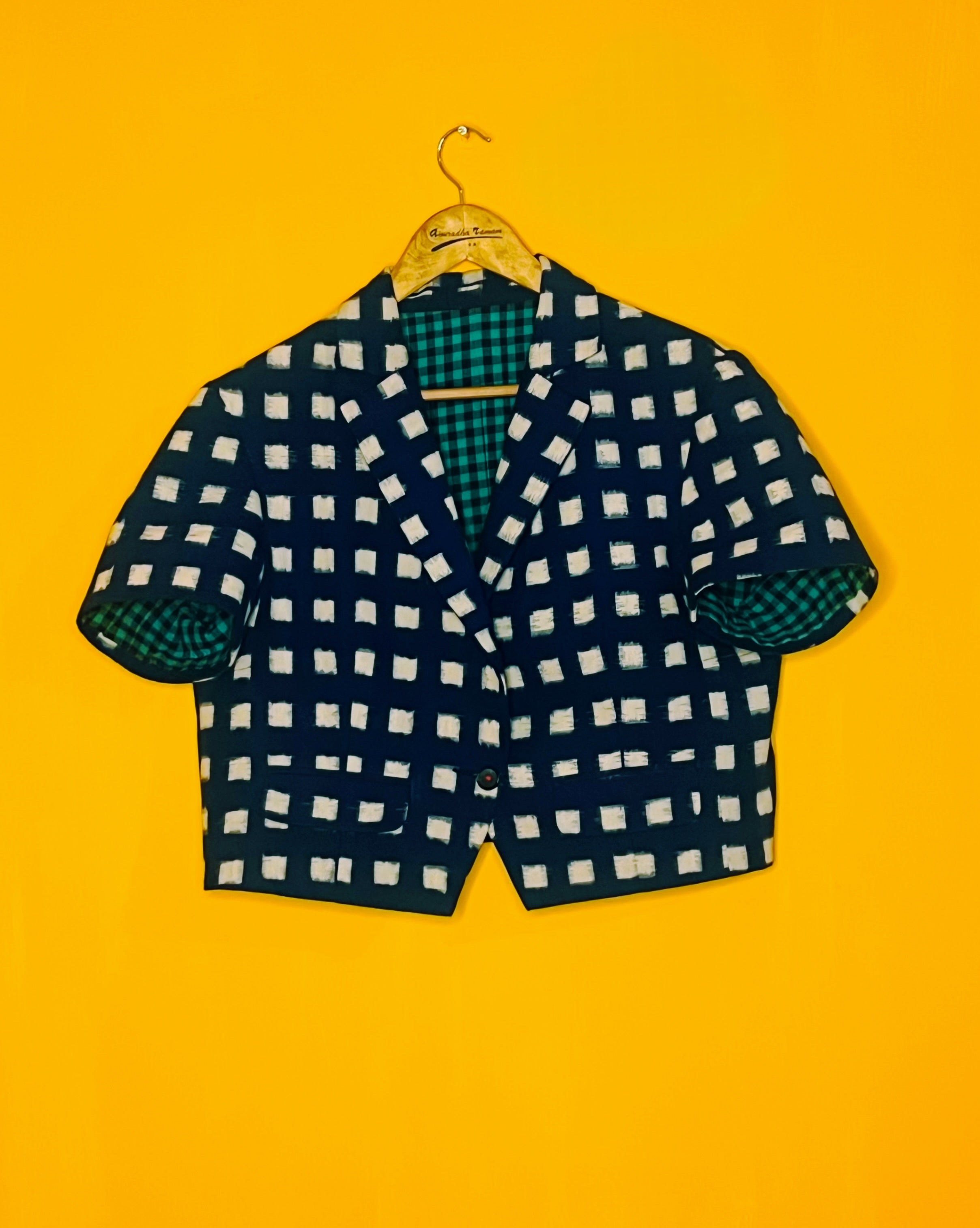 Ikat Jacket - Dhriti ( Size - L) - Anuradha Ramam
