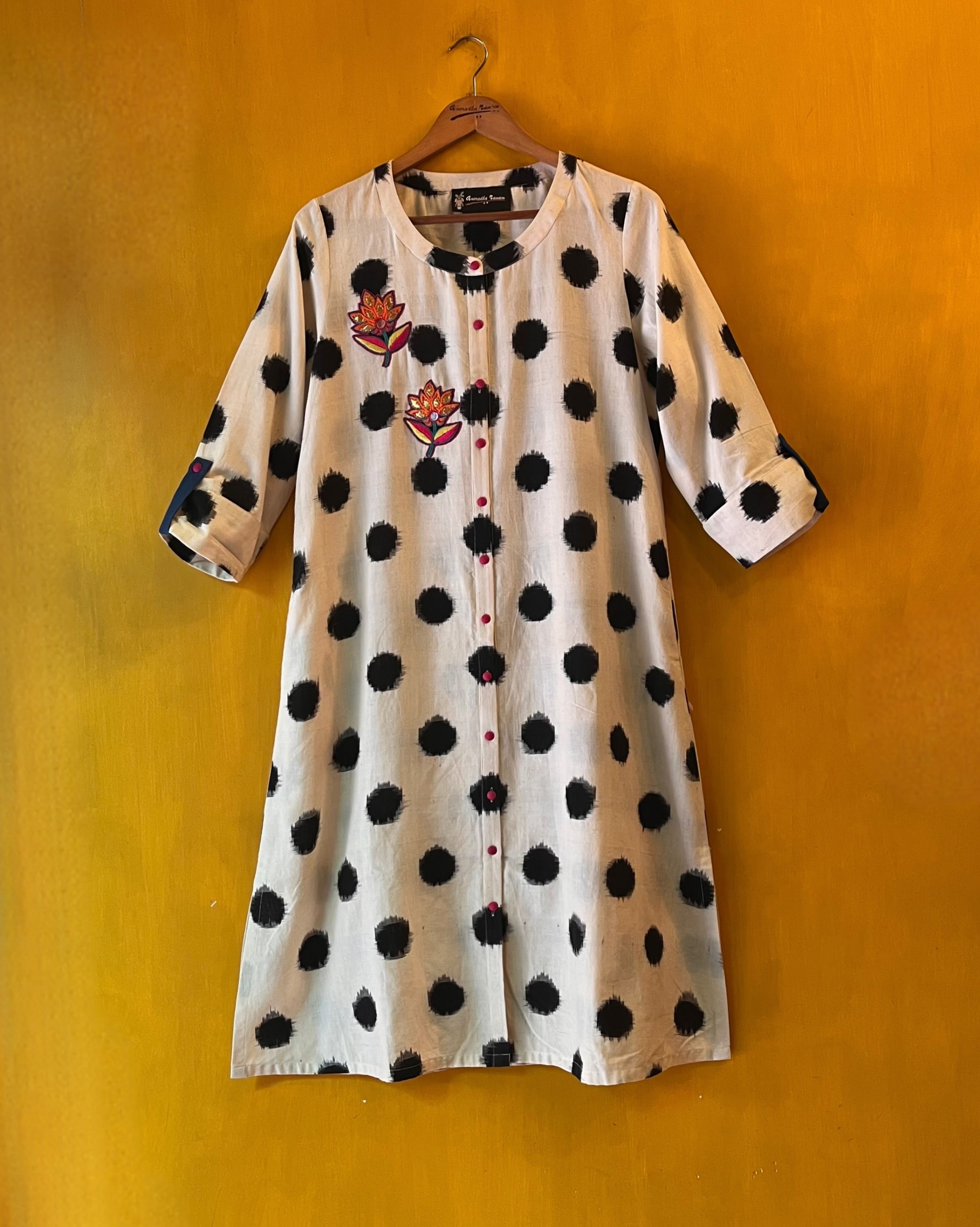 Ikat Kurta - Advika (Size - L) - Anuradha Ramam