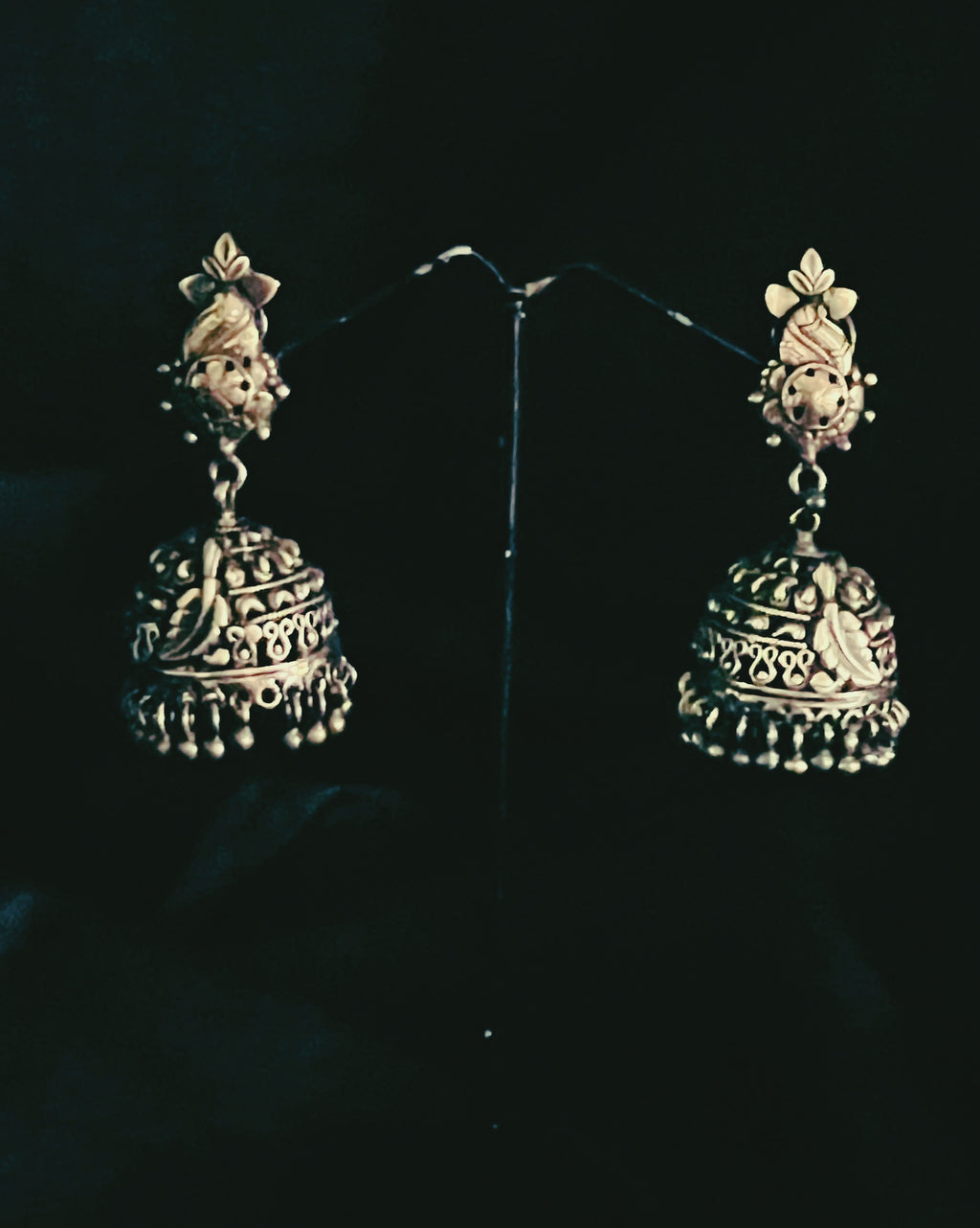 Bagini Silver Earrings - Anuradha Ramam