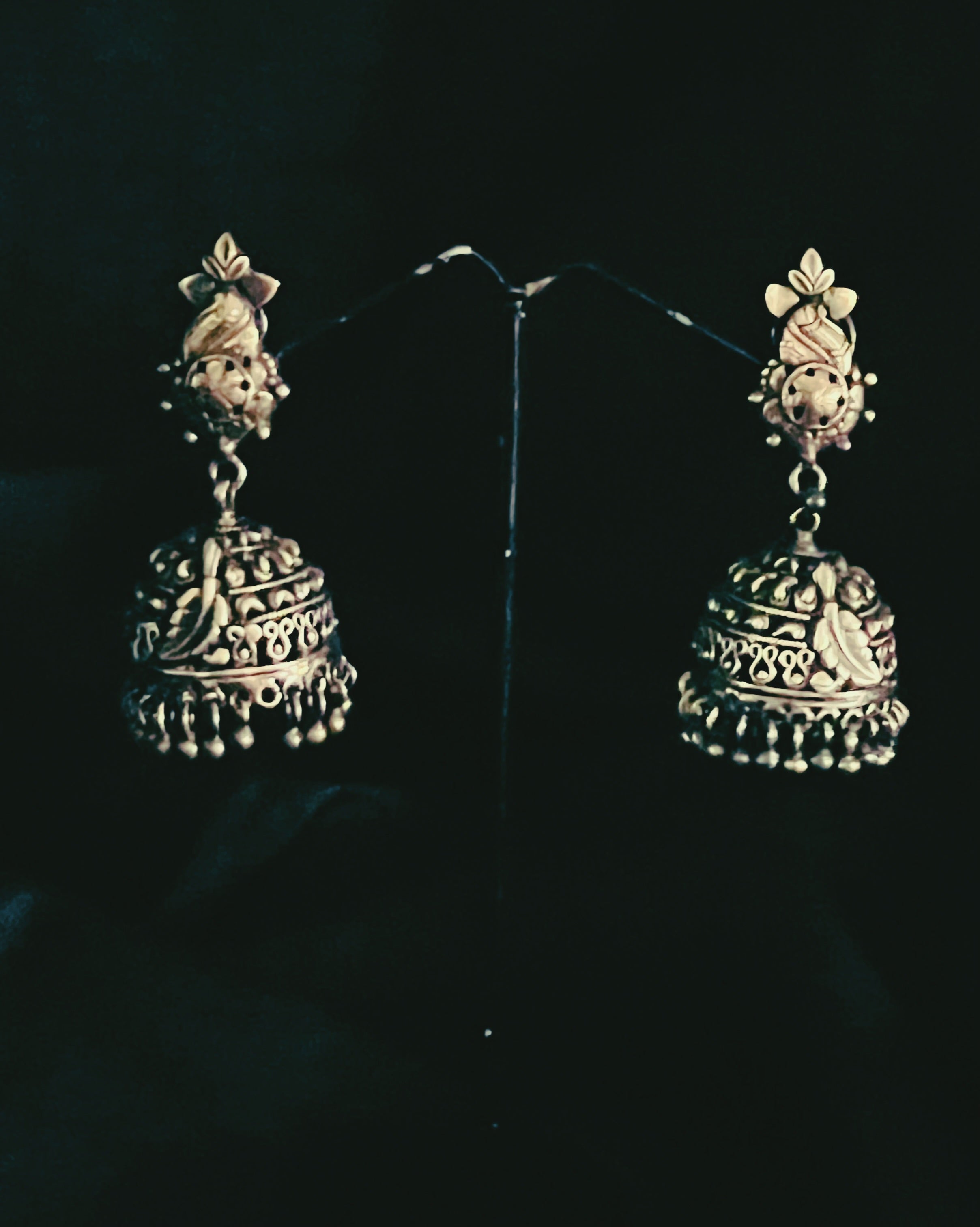 Bagini Silver Earrings - Anuradha Ramam