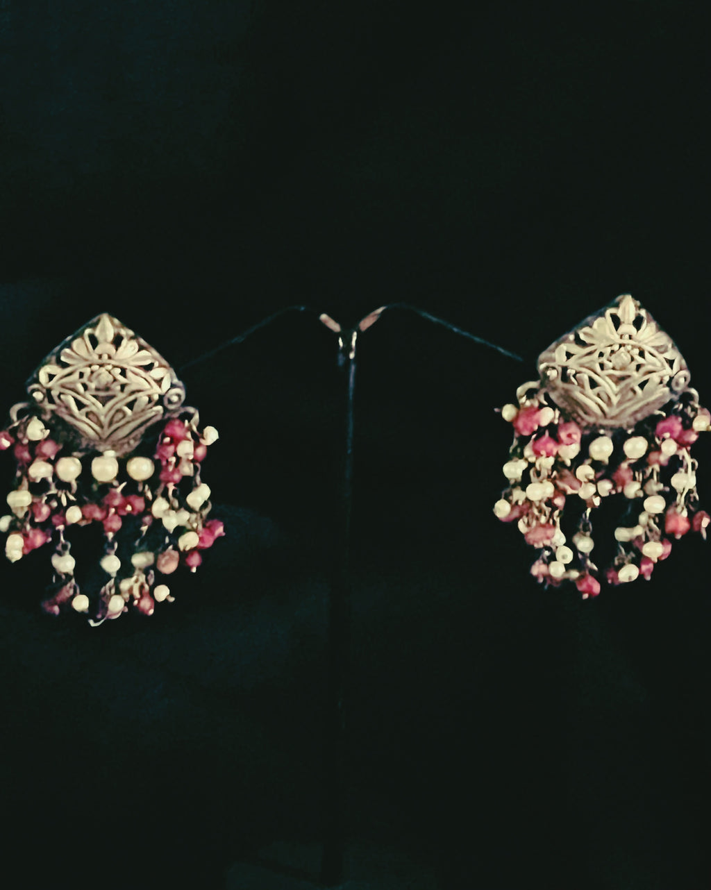 Bandhavi Silver Earrings - Anuradha Ramam