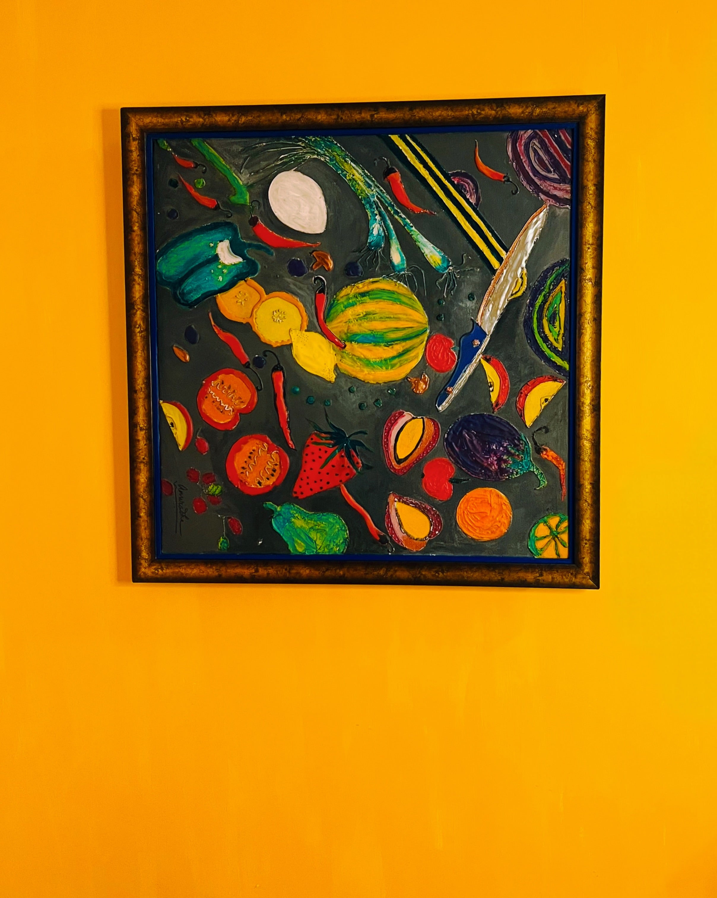 Acrylic painting - Joy in Motion - Anuradha Ramam