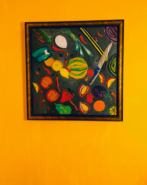 Acrylic painting - Joy in Motion - Anuradha Ramam