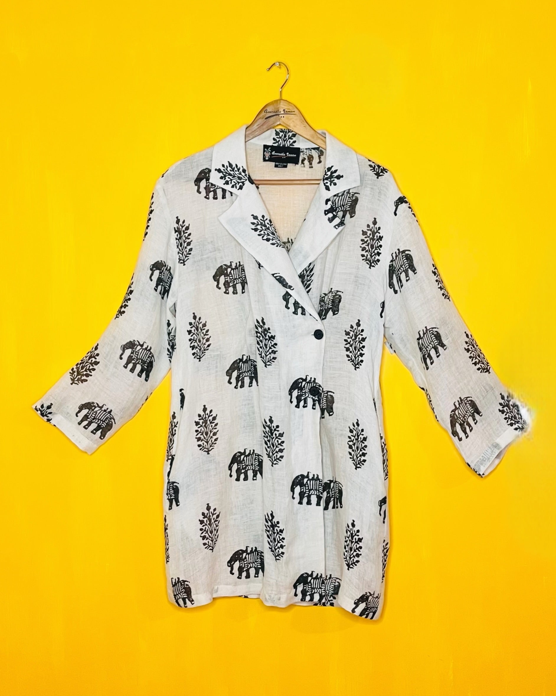 Linen Shrug/Jacket - Ishita ( Size - L) - Anuradha Ramam