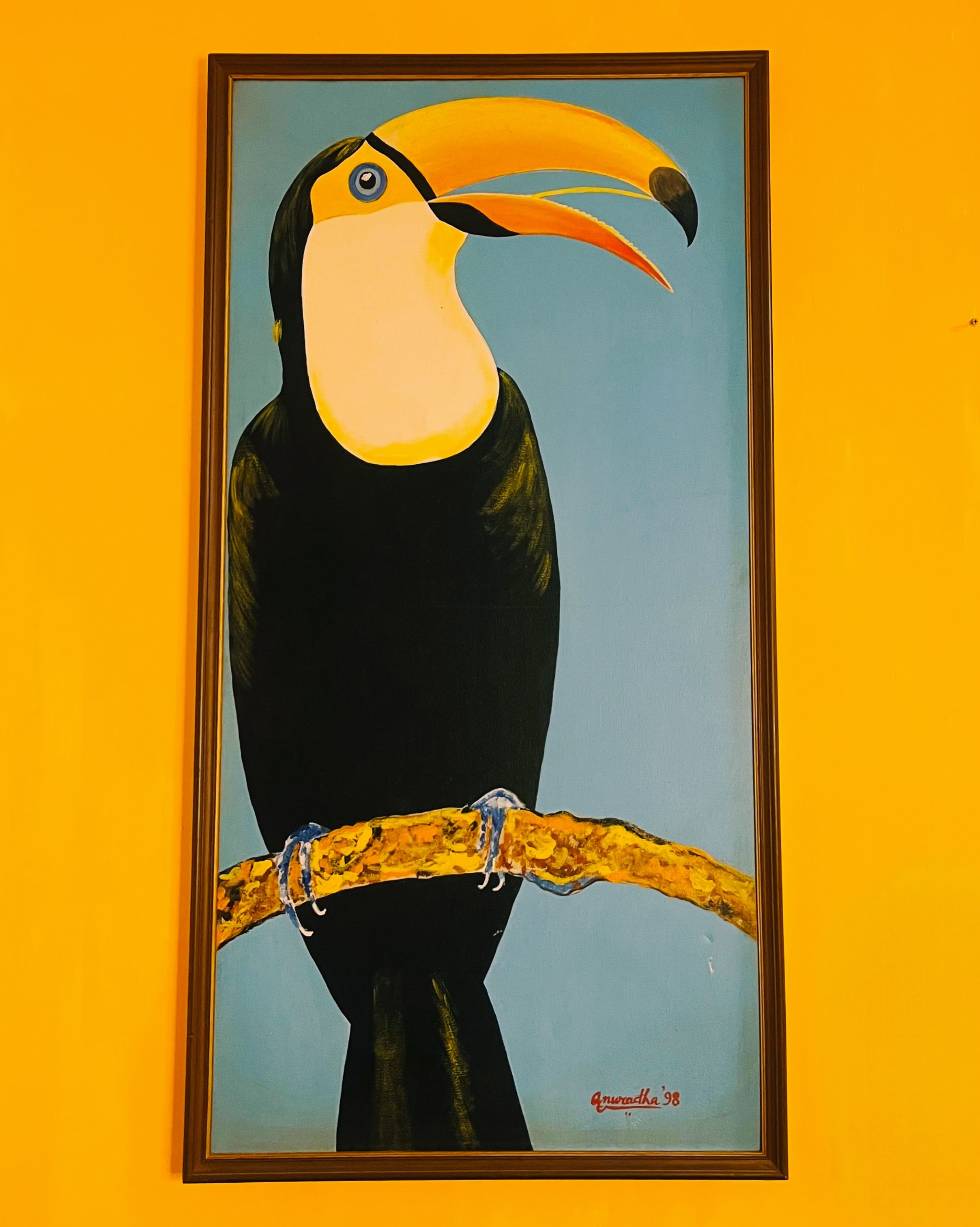 Acrylic painting - Symmetry of smile. - Anuradha Ramam