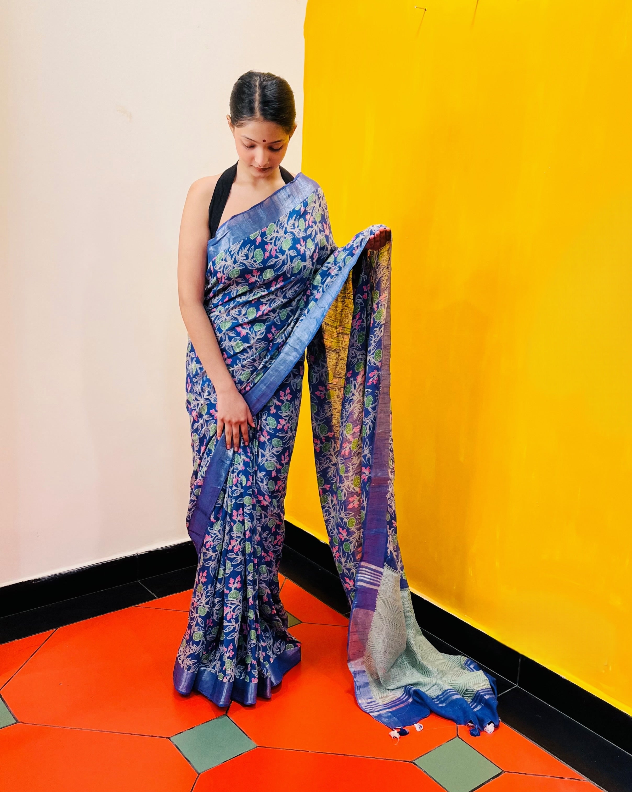 Discharge Printed Saree - Maya - Anuradha Ramam