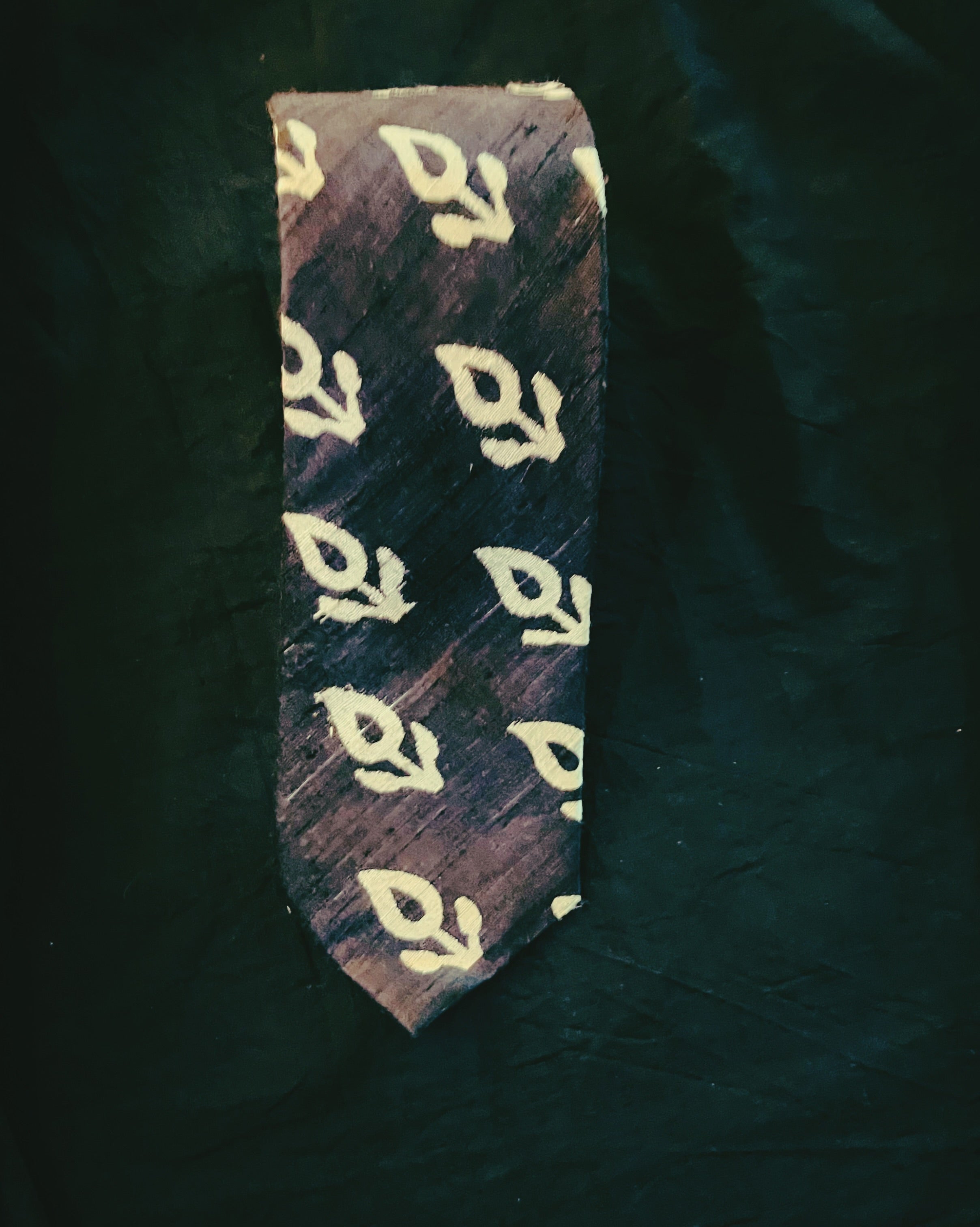 Printed Silk Necktie - Aathvik - Anuradha Ramam