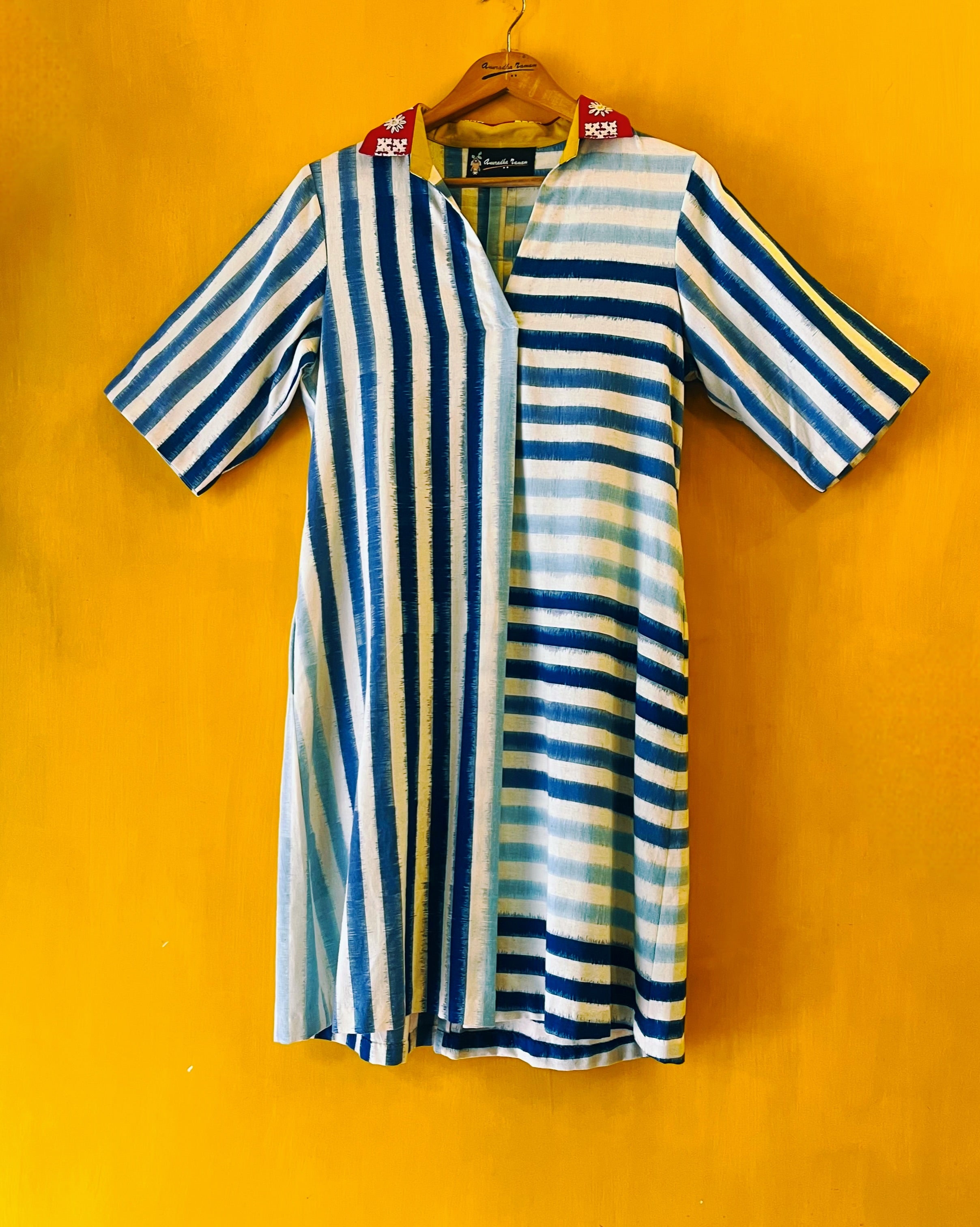 Ikat Shirt Dress - Hana (Size - M) - Anuradha Ramam