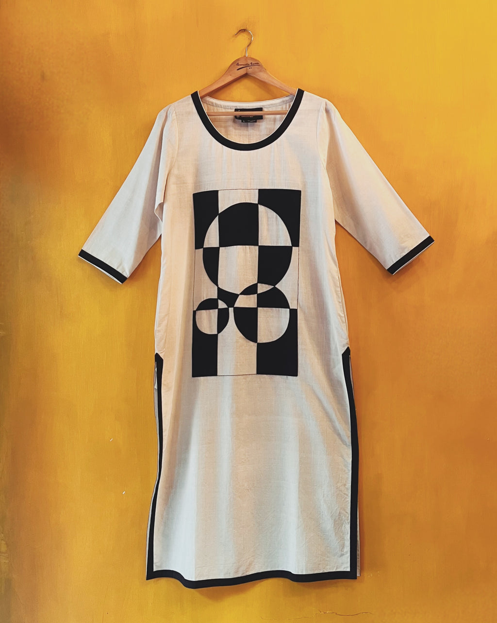 Straight Cotton Kurta - Kamala (Size - L) - Anuradha Ramam