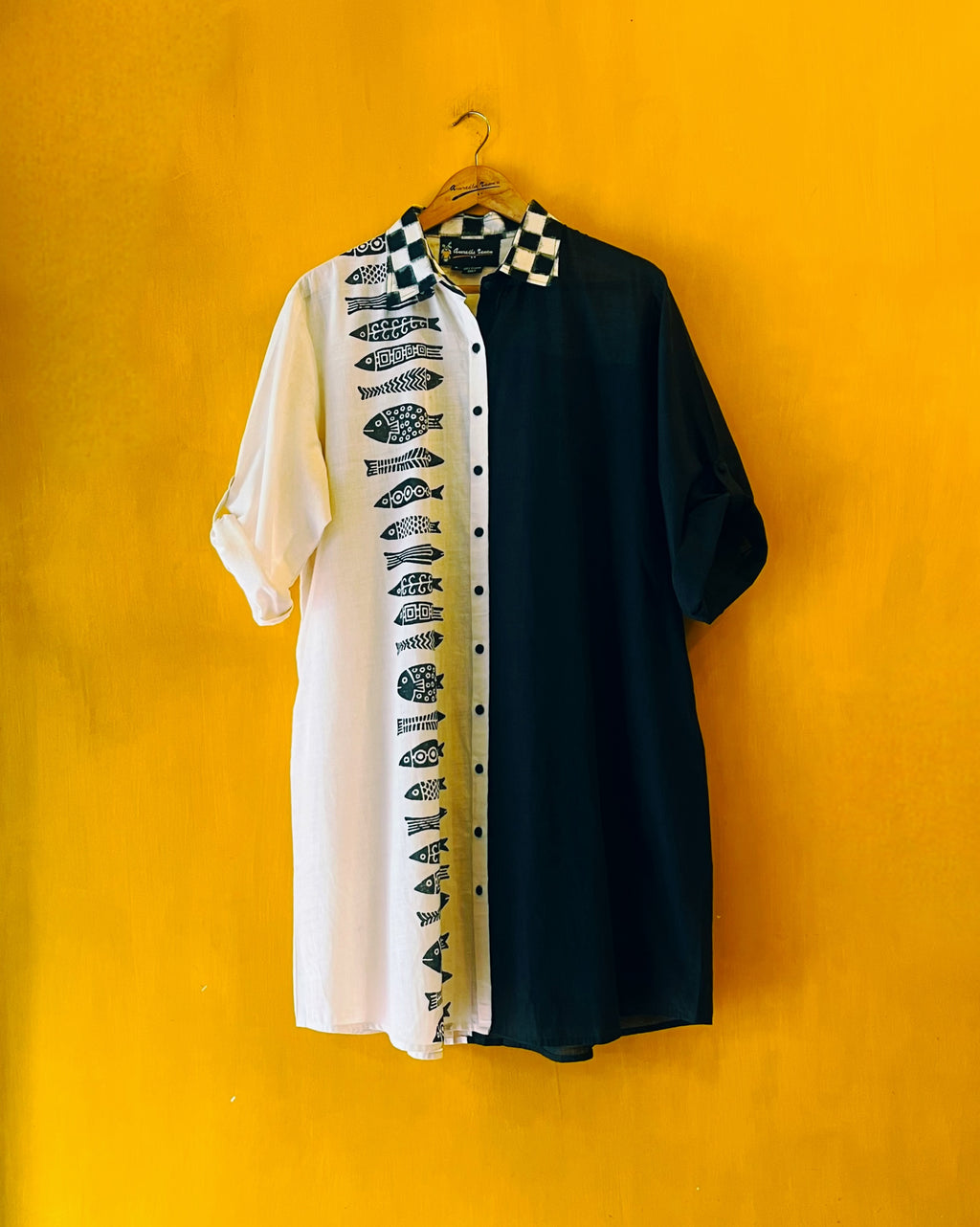 Cotton Shirt Dress - Urusha (Size - L) - Anuradha Ramam