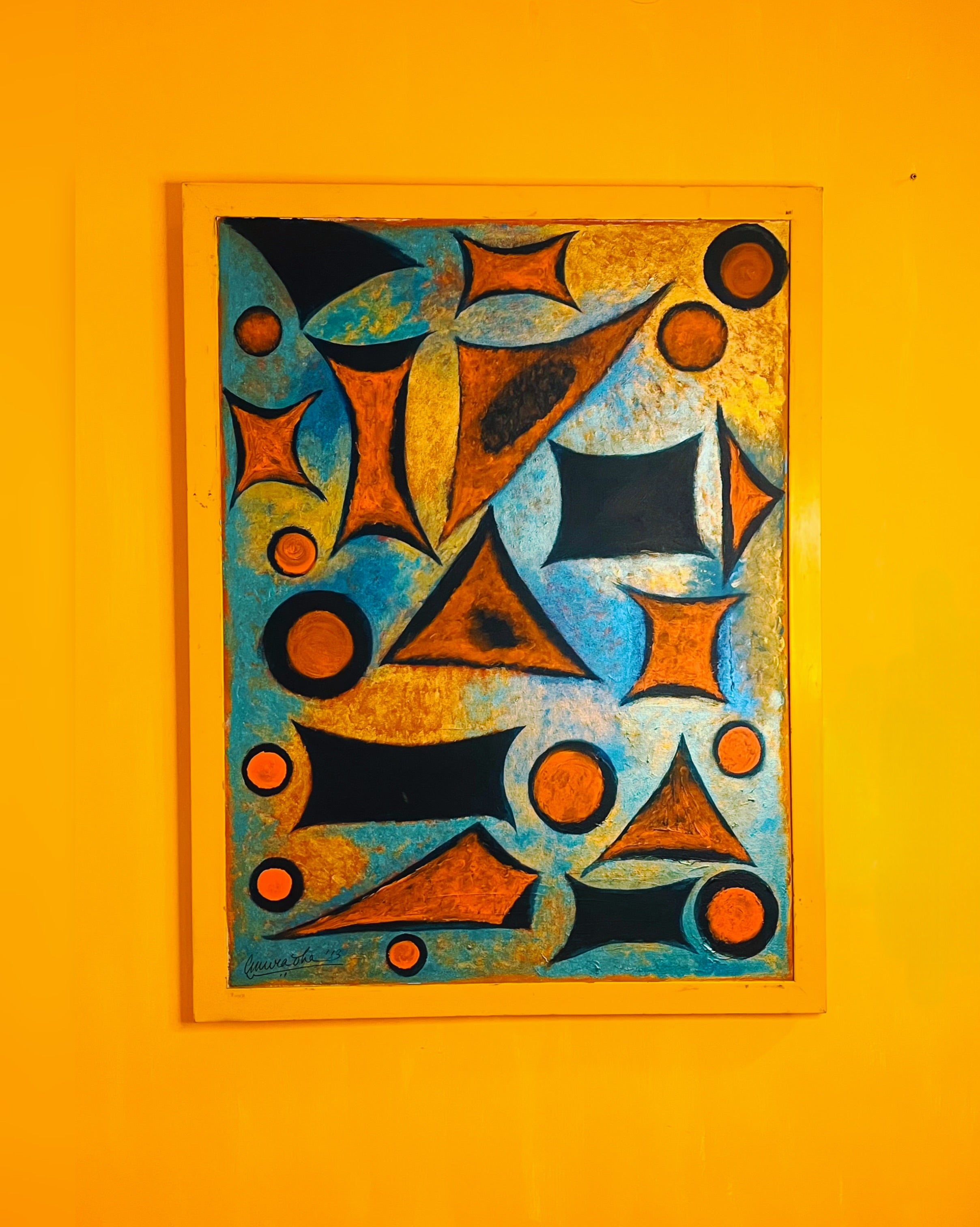 Acrylic painting - Tidal Rhythms - Anuradha Ramam