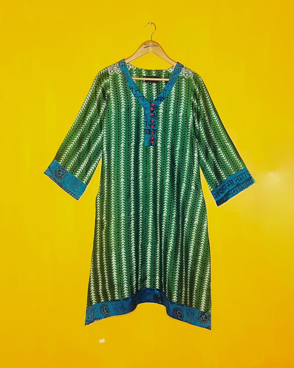 Silk Asymmetric Kurta - Himani (Size - M) - Anuradha Ramam