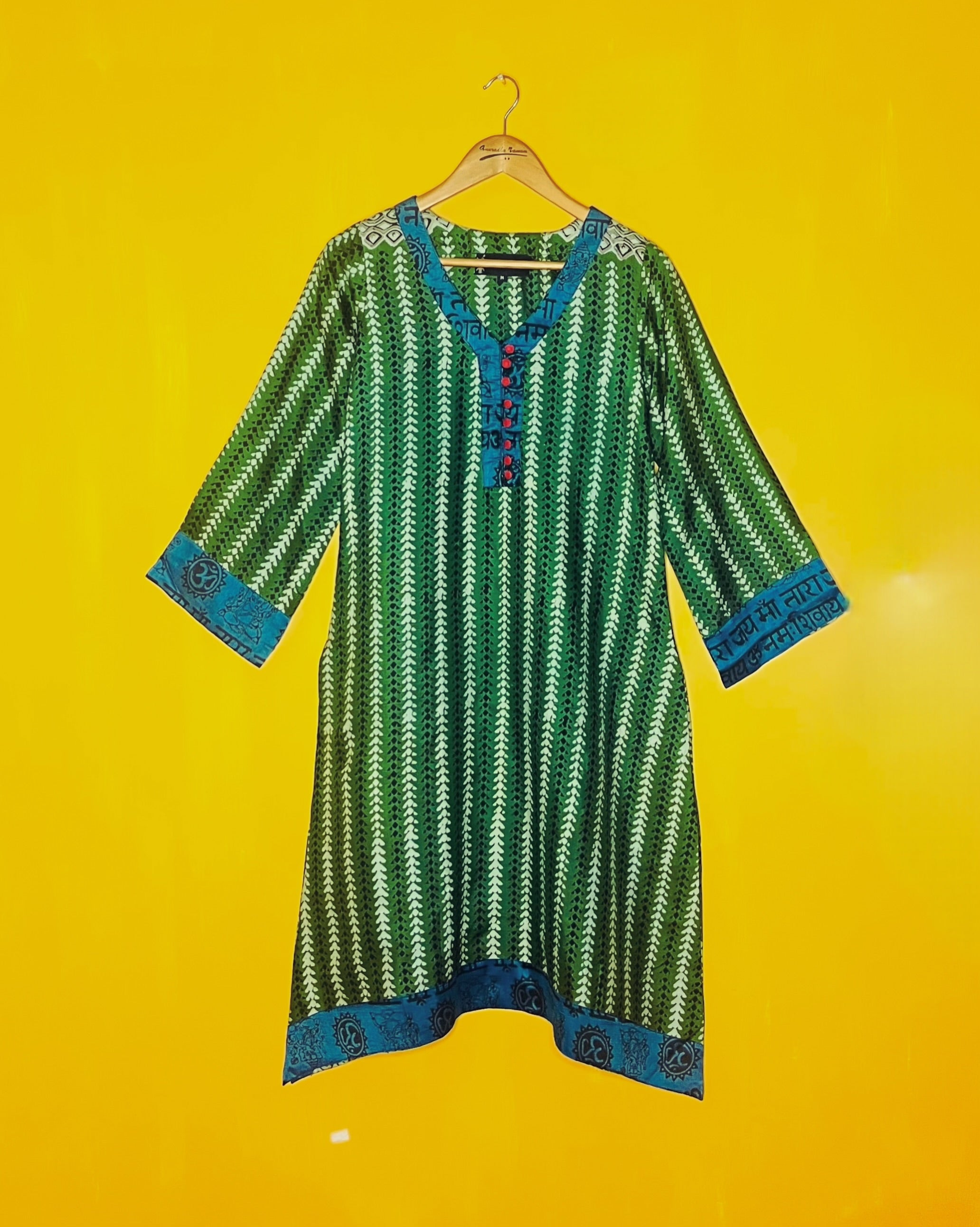 Silk Asymmetric Kurta - Himani (Size - M) - Anuradha Ramam