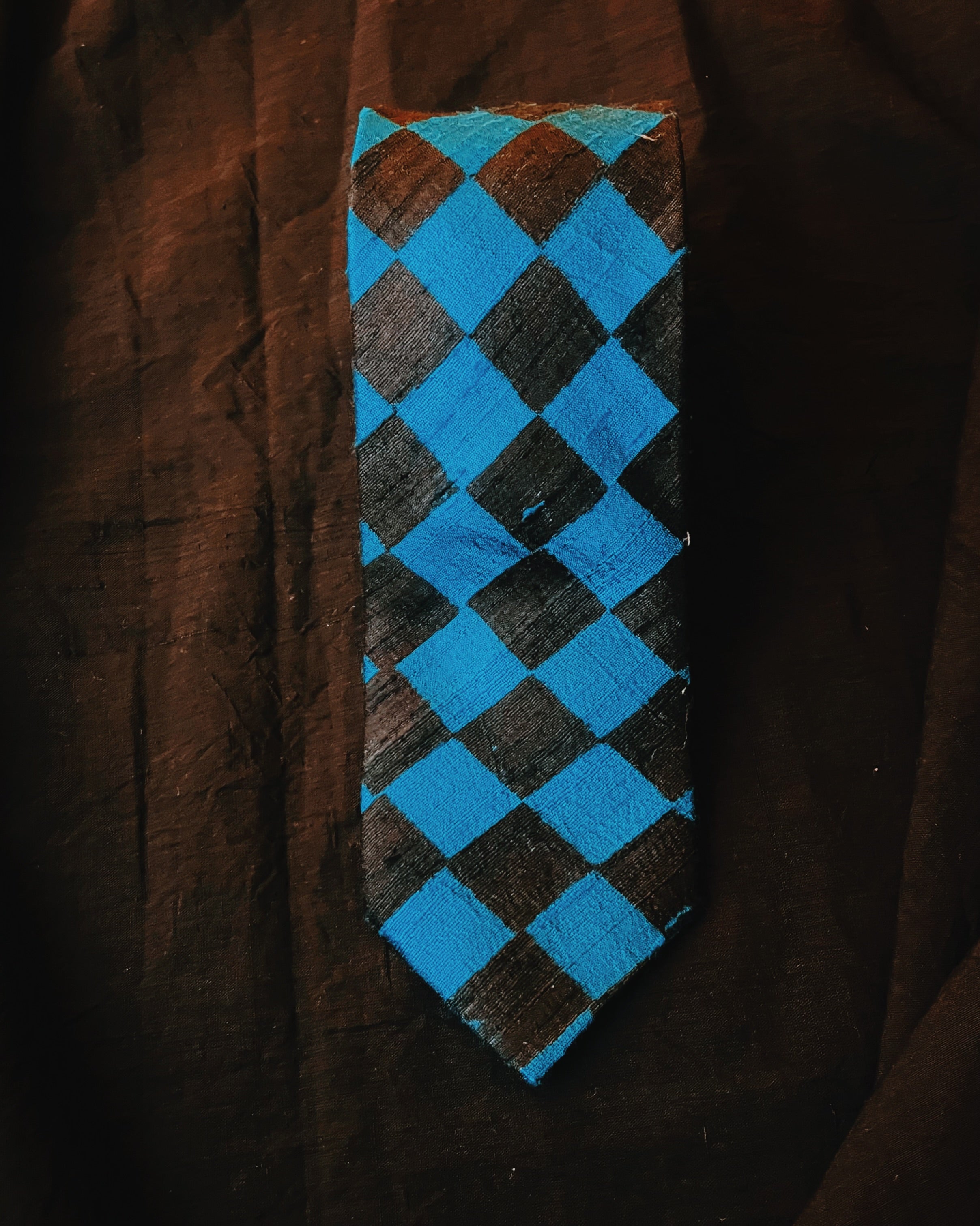 Printed Silk Necktie - Aabesh - Anuradha Ramam