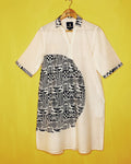 Offwhite  Shirt Dress - Niranjana  Size - M) - Anuradha Ramam