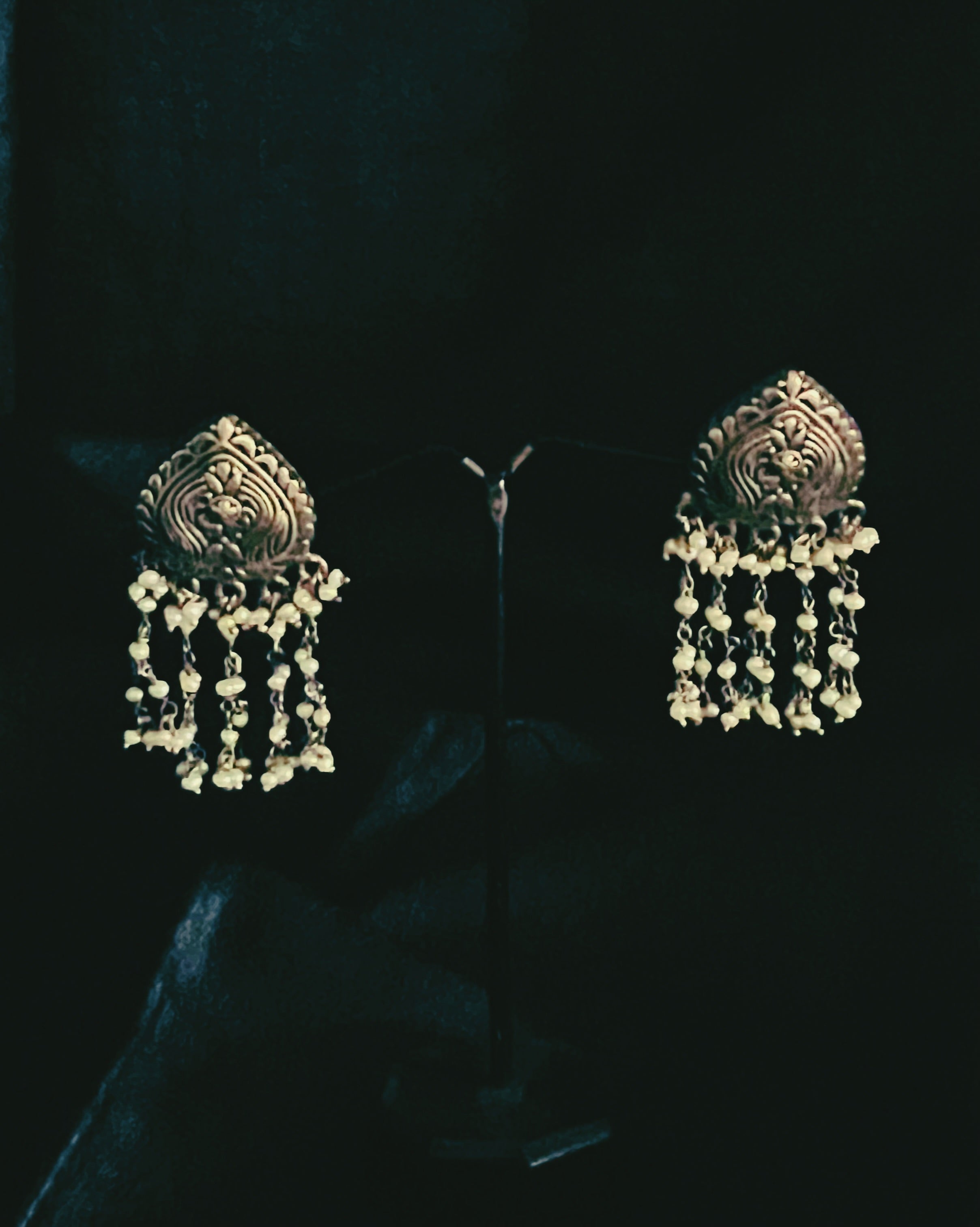 Avarna Silver Earrings - Anuradha Ramam