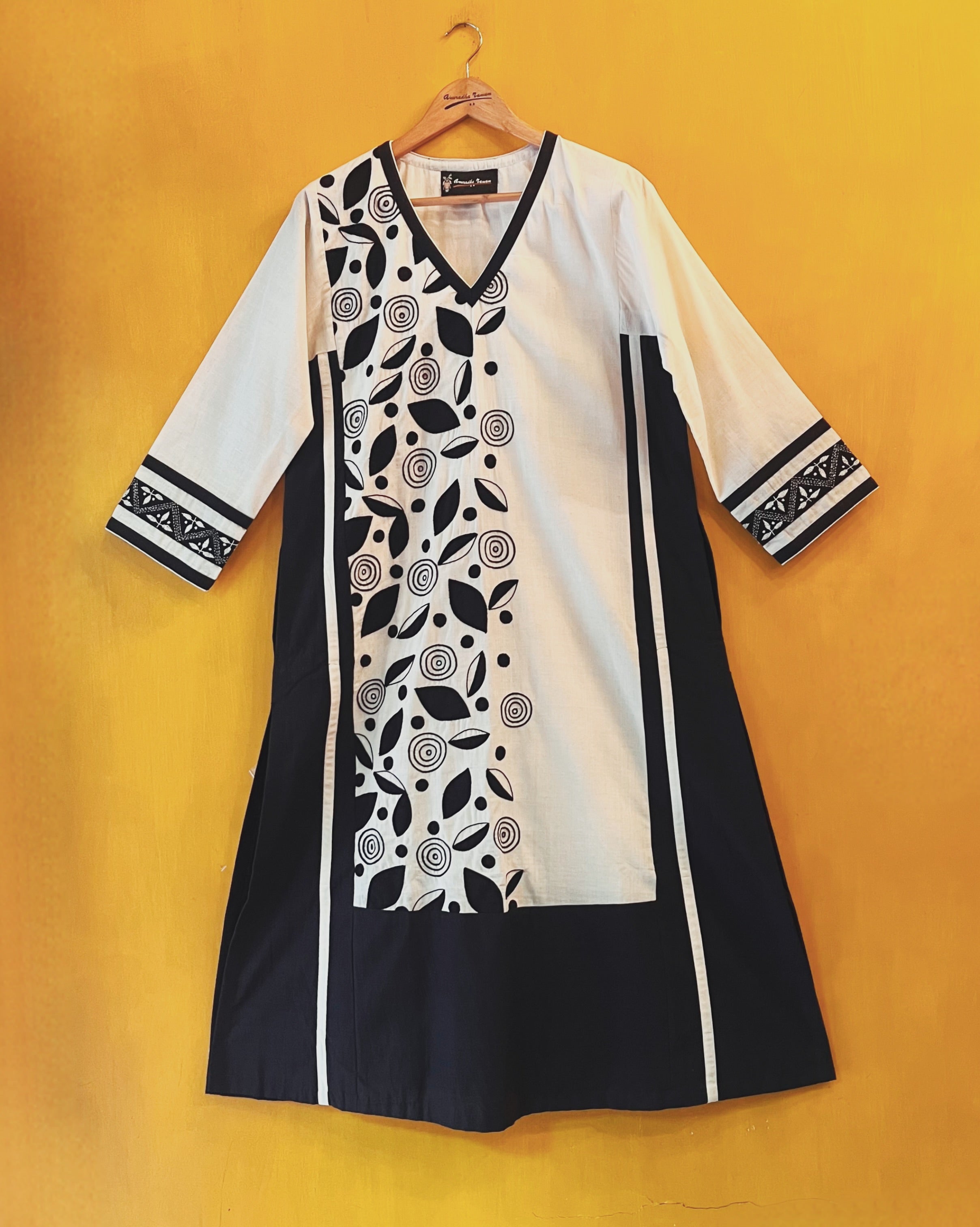 Cotton A-Line Kurta - Kalyani (Size - M) - Anuradha Ramam