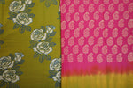 Indeera - Woven Mulmul Handblock Printed Saree
