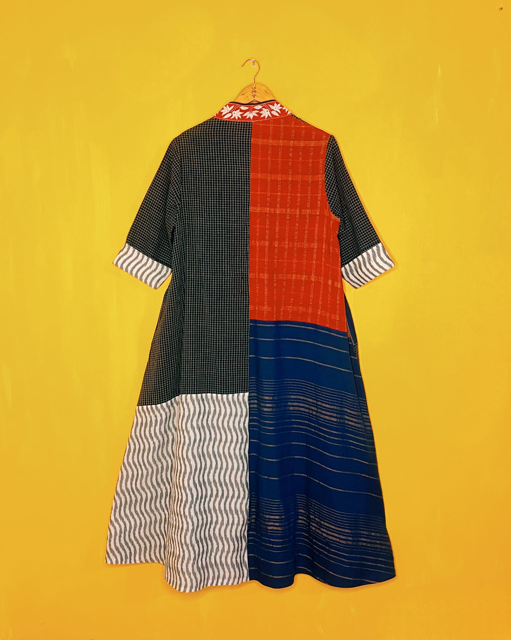 Ahira - Jamdani patch Dress (Size - L) - Anuradha Ramam