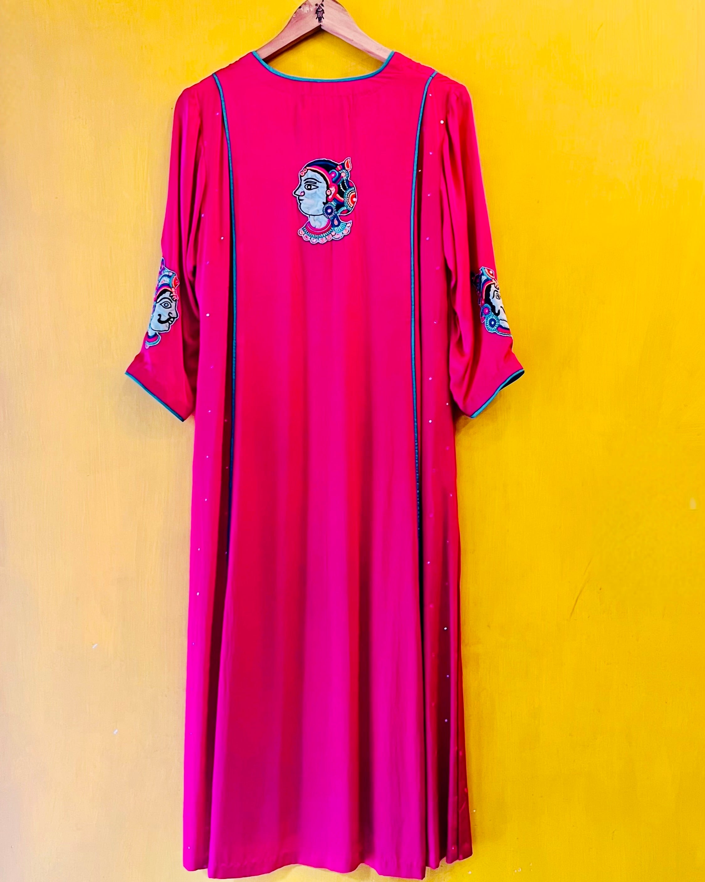 Modal Silk Kurta - Mira (Size - M) - Anuradha Ramam