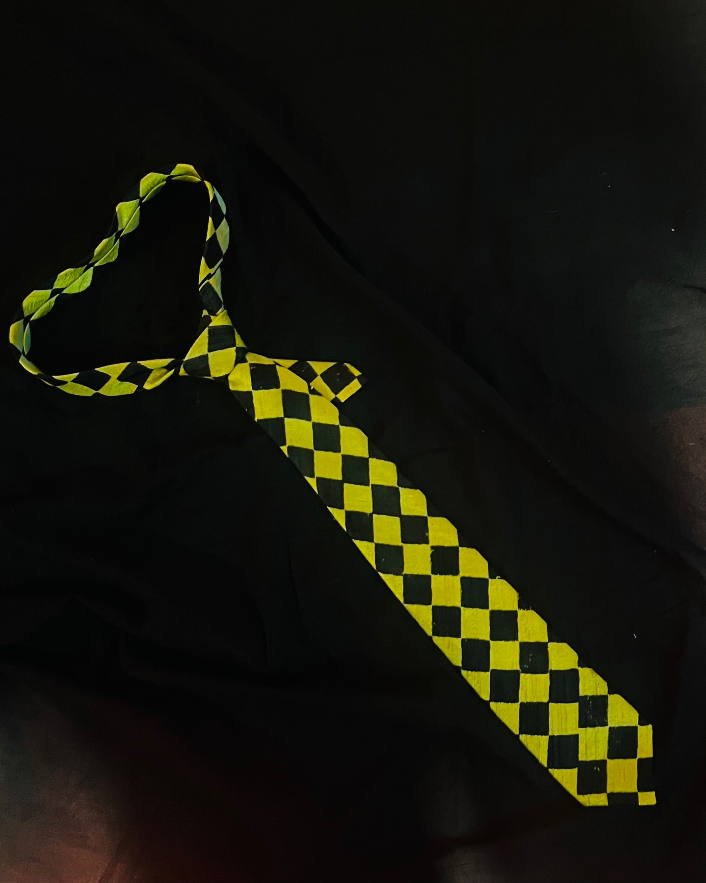 Printed Silk Necktie - Aadhan - Anuradha Ramam