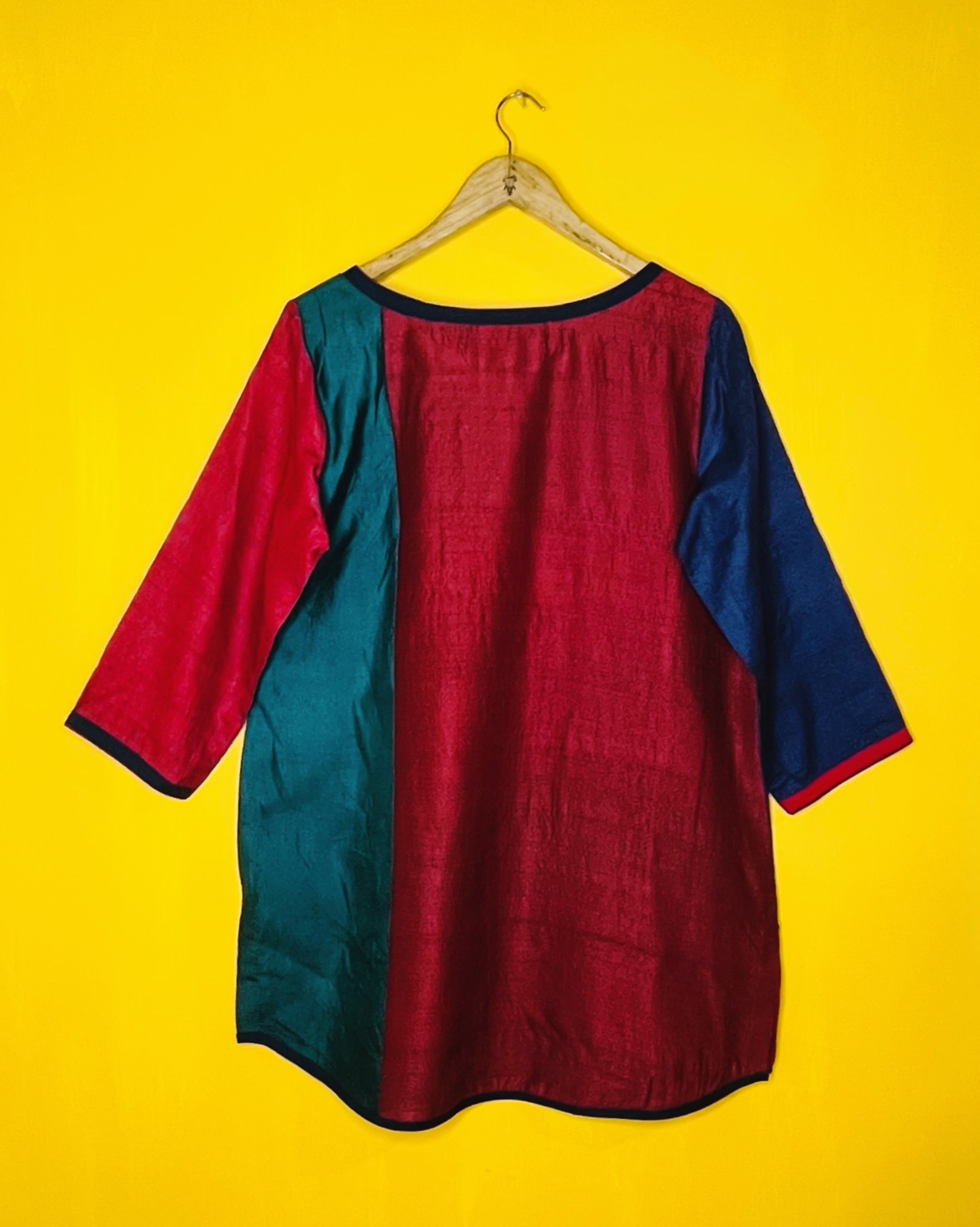 Silk Top - Eesha (Size - L) - Anuradha Ramam