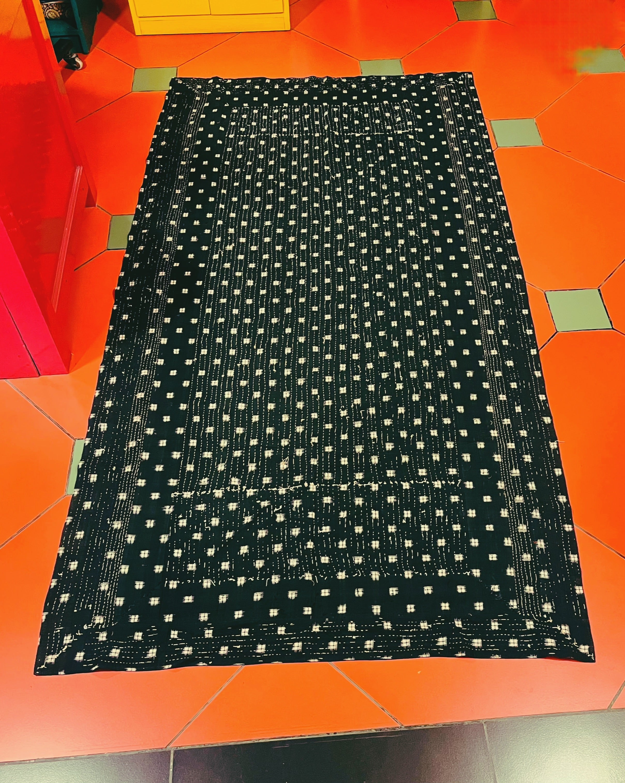 Chaitra Kantha Embroidered Throw - Anuradha Ramam