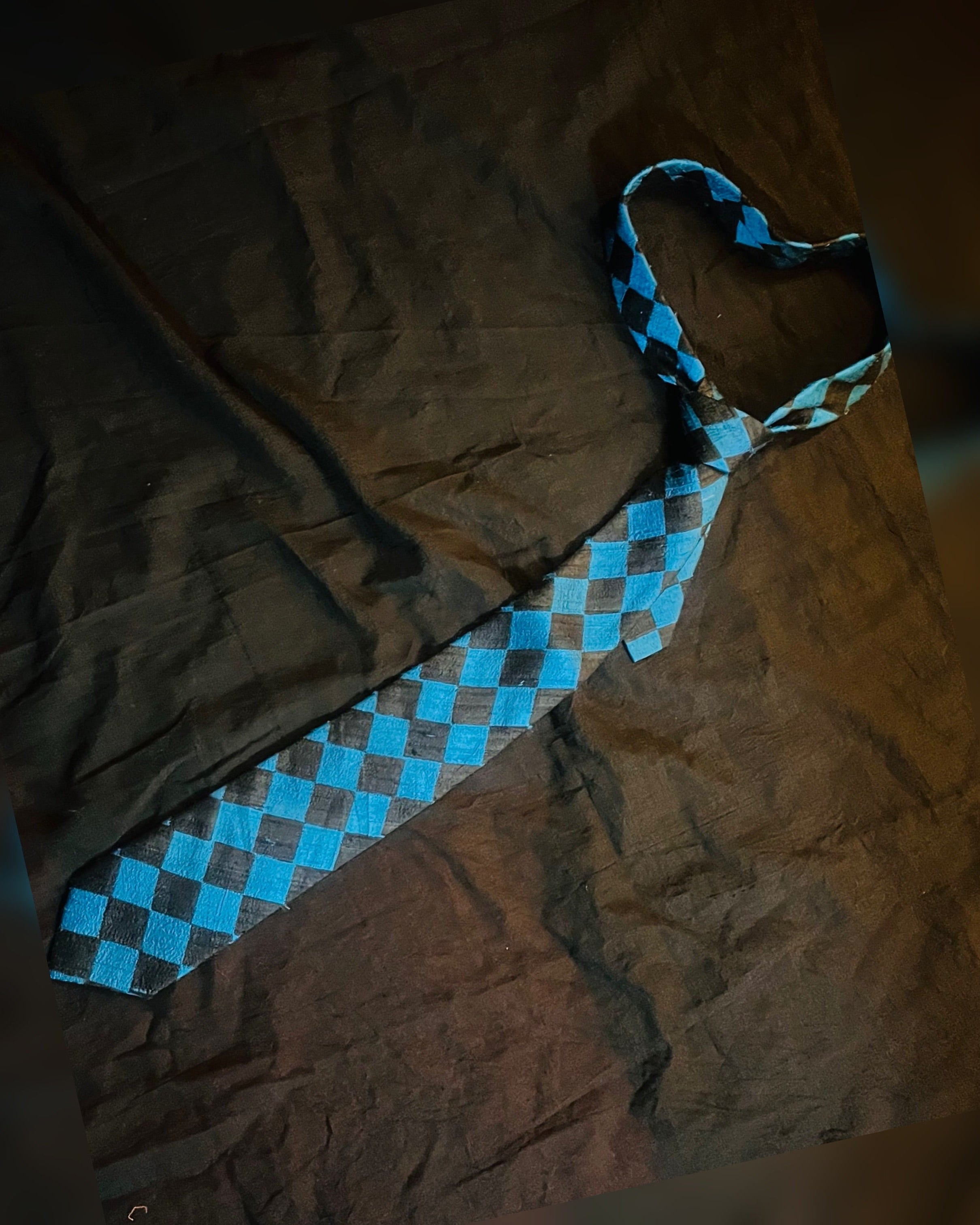 Printed Silk Necktie - Aabesh - Anuradha Ramam