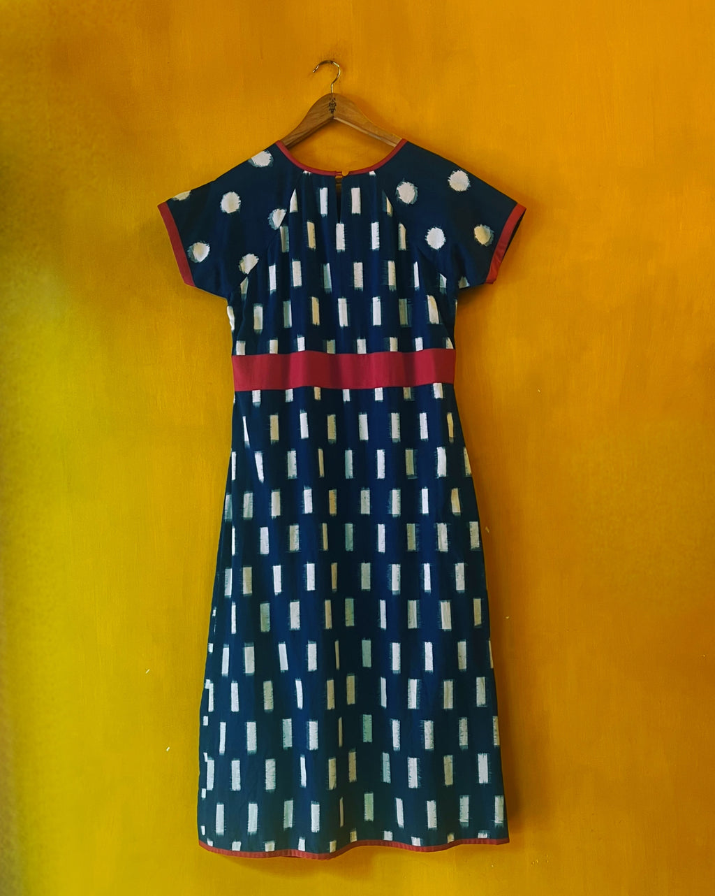 A-Line Ikat Dress - Binita (Size - M) - Anuradha Ramam