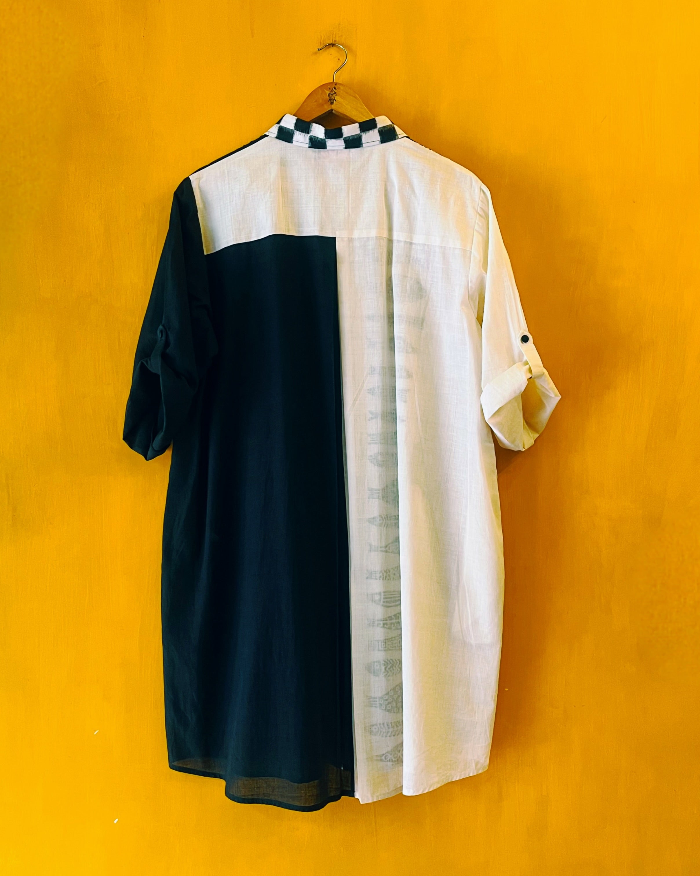Cotton Shirt Dress - Urusha (Size - L) - Anuradha Ramam