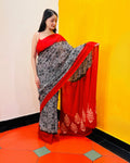 Discharge Printed Saree - Chandrika - Anuradha Ramam
