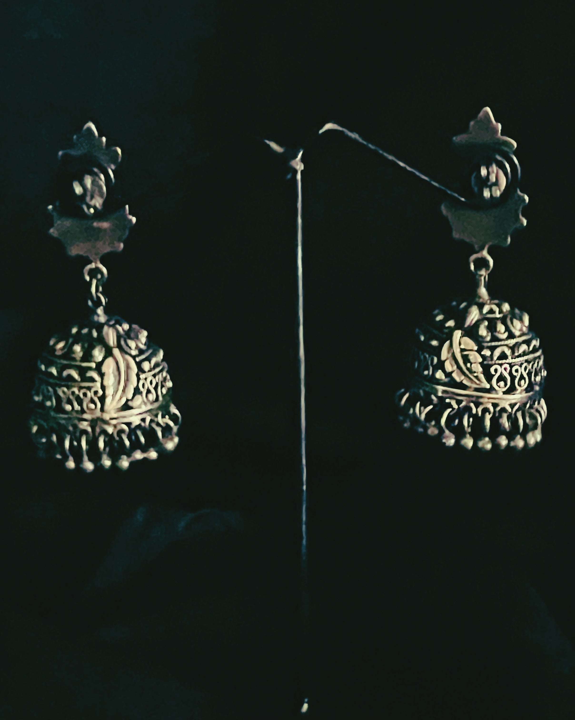 Bagini Silver Earrings - Anuradha Ramam