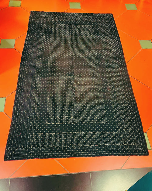 Aaditri Kantha Embroidered Throw - Anuradha Ramam