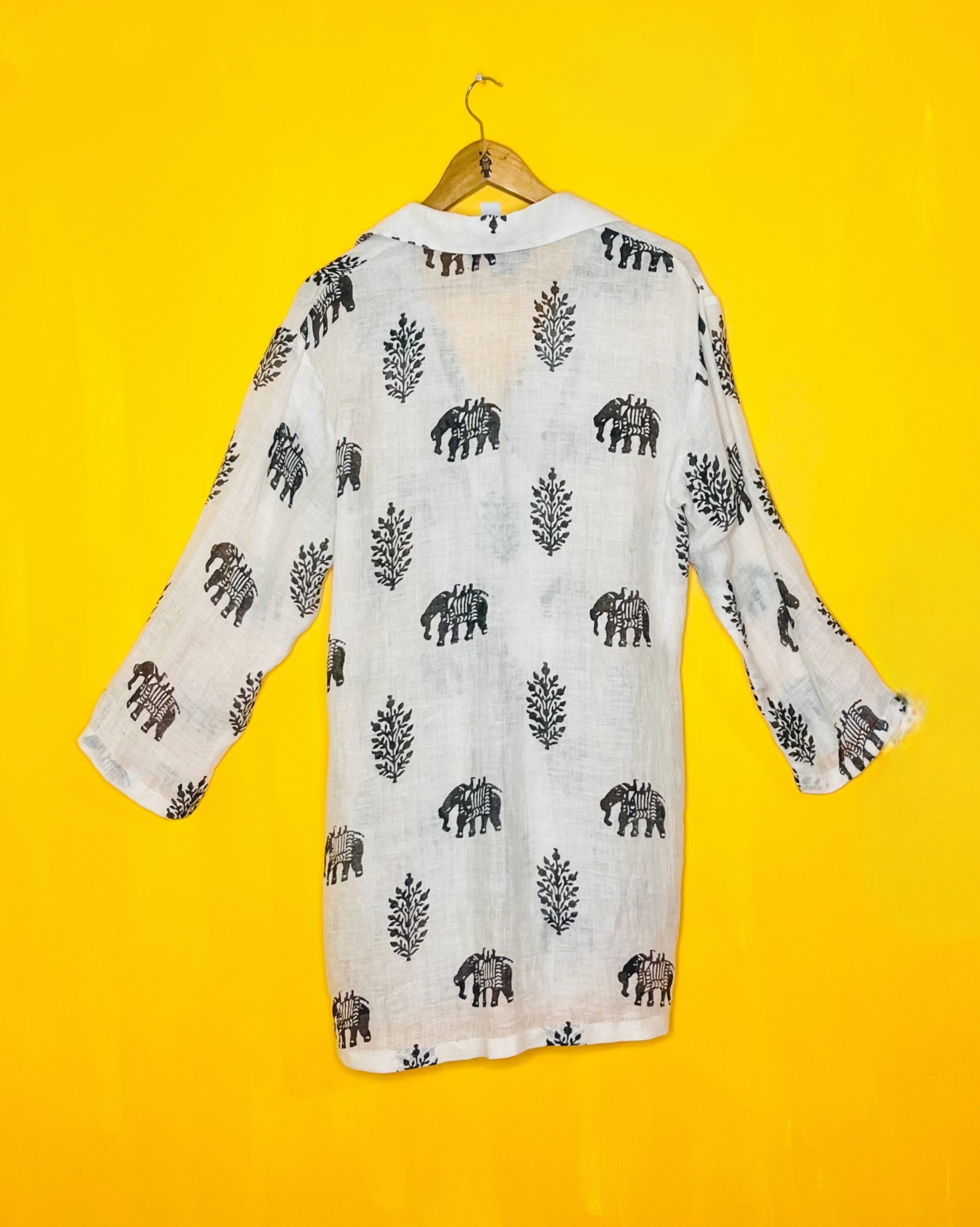 Linen Shrug/Jacket - Ishita ( Size - L) - Anuradha Ramam