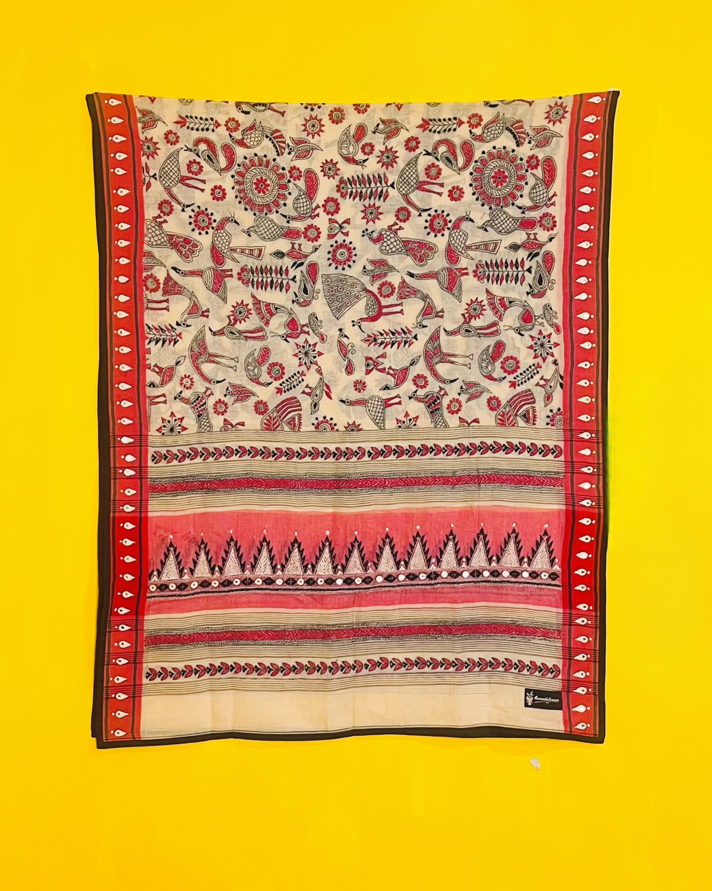 Kantha Embroidery Dupatta - Anagha - Anuradha Ramam