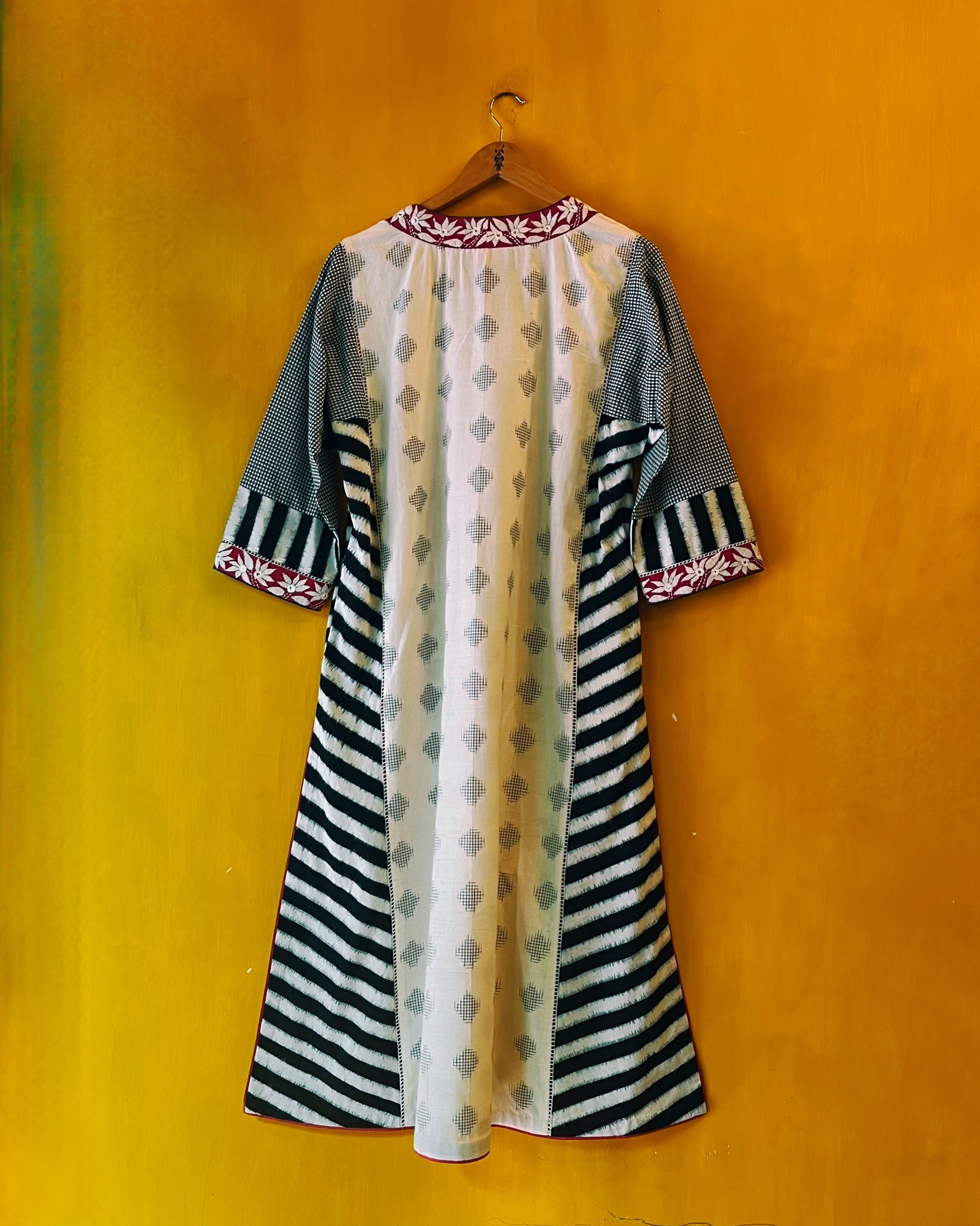A-Line Ikat Kurta - Bhoomi (Size - L) - Anuradha Ramam
