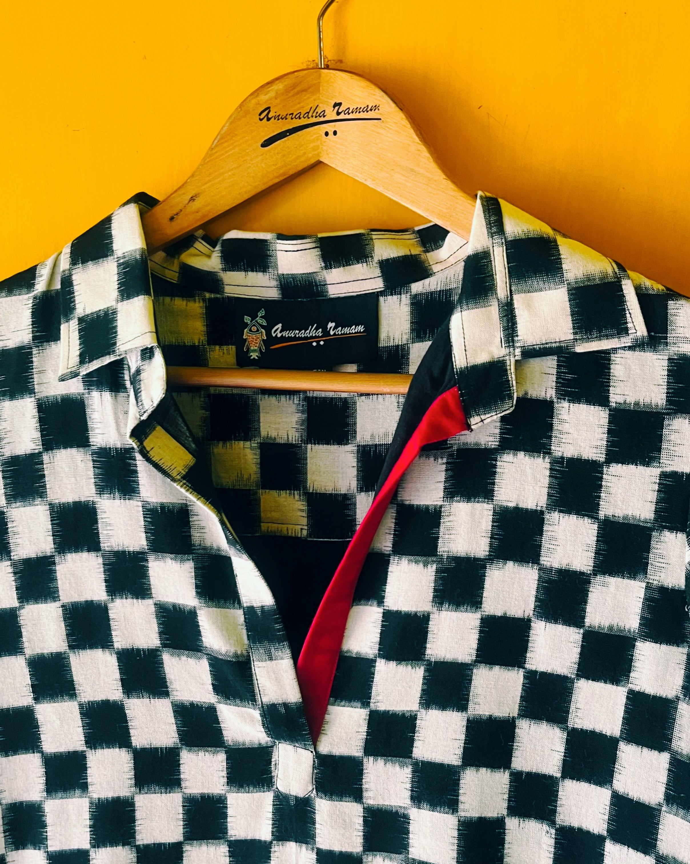 Ikat Shirt Dress - Ziya (Size - M) - Anuradha Ramam