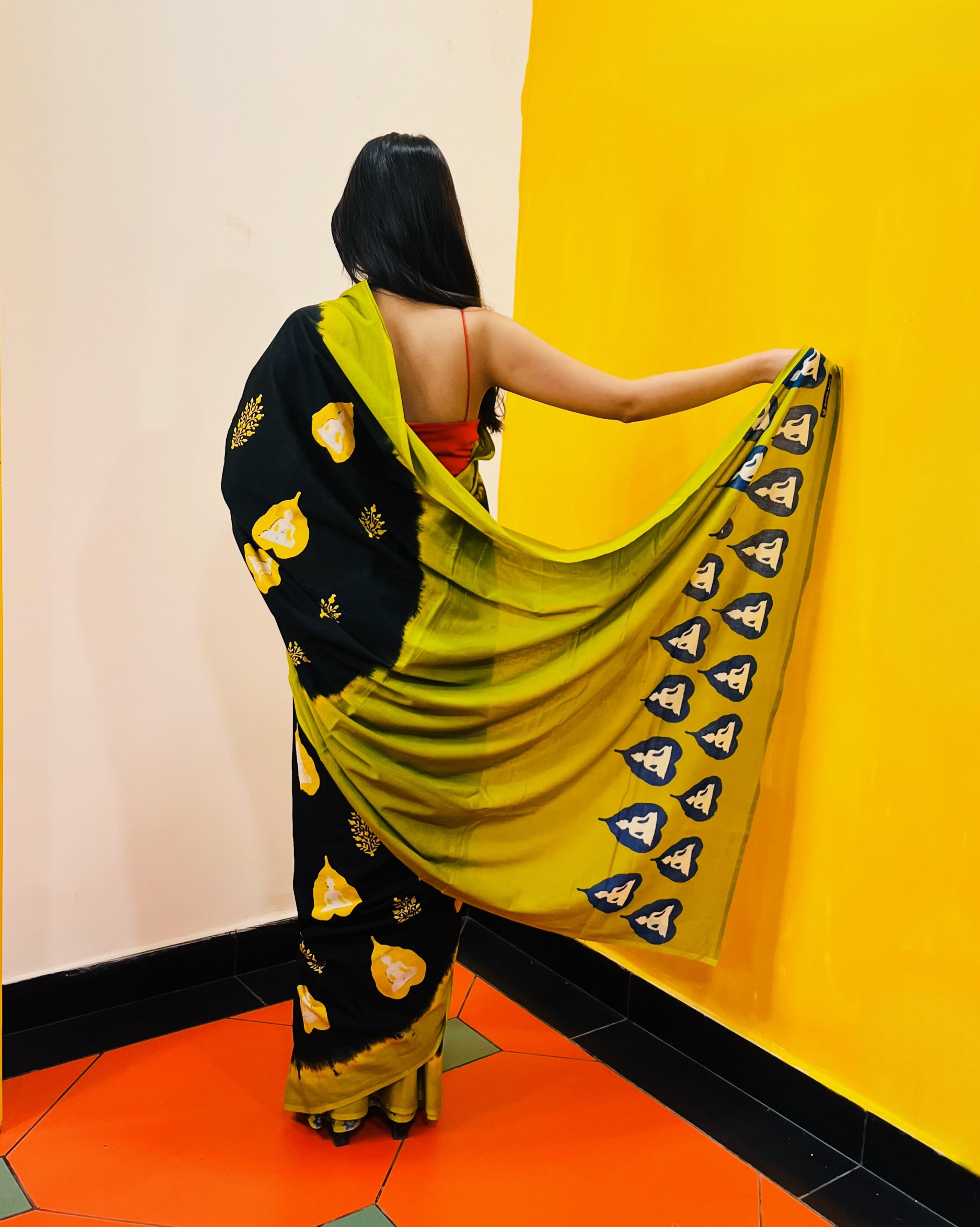 Discharge Printed Saree - Jyotsna - Anuradha Ramam