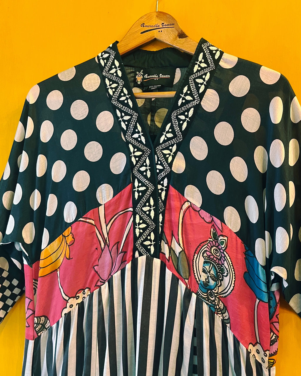 Muslin A-Line Dress - Vamika (Size - L) - Anuradha Ramam