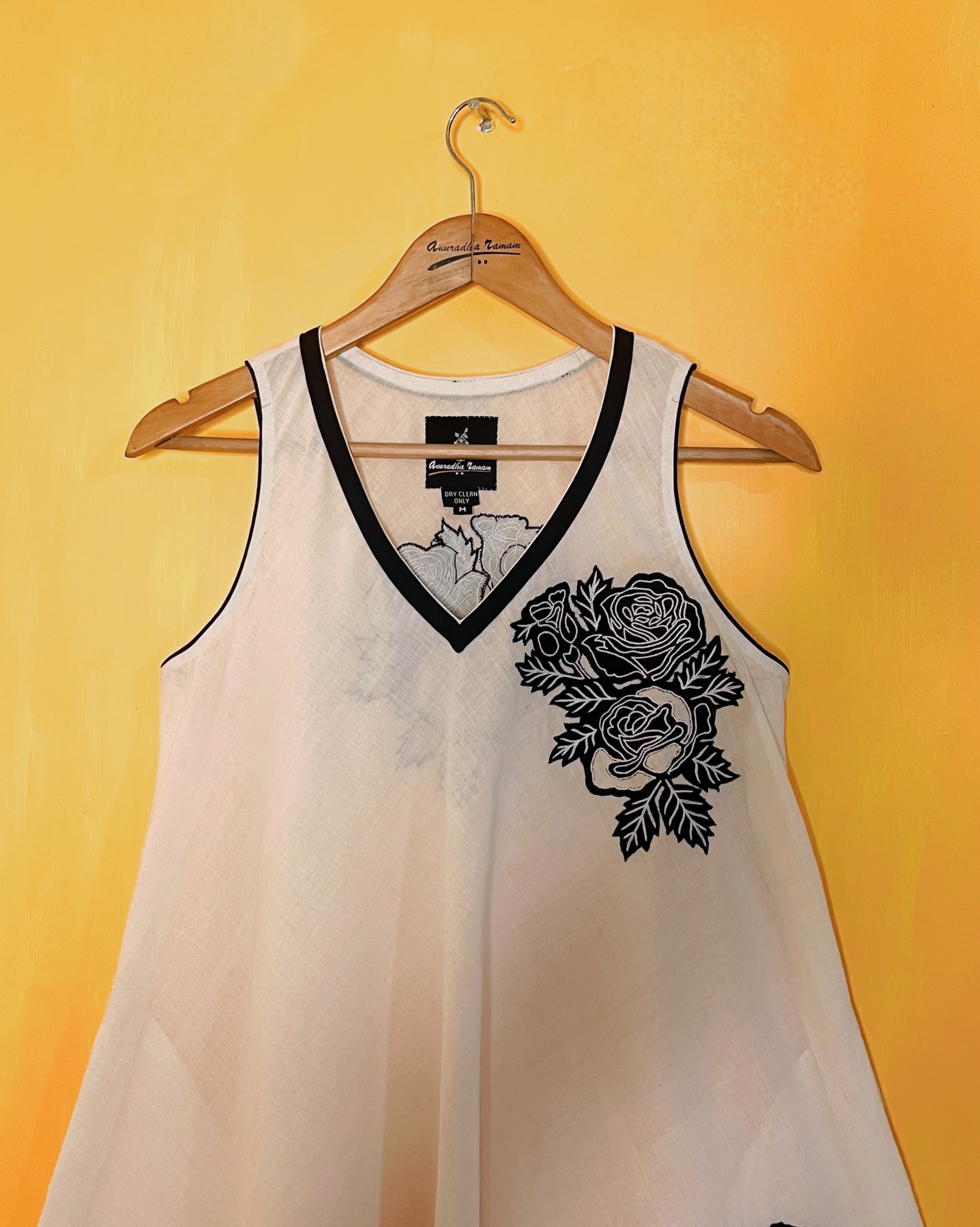 A - Line Applique Dress - Janani (Size - M, L & XL) - Anuradha Ramam