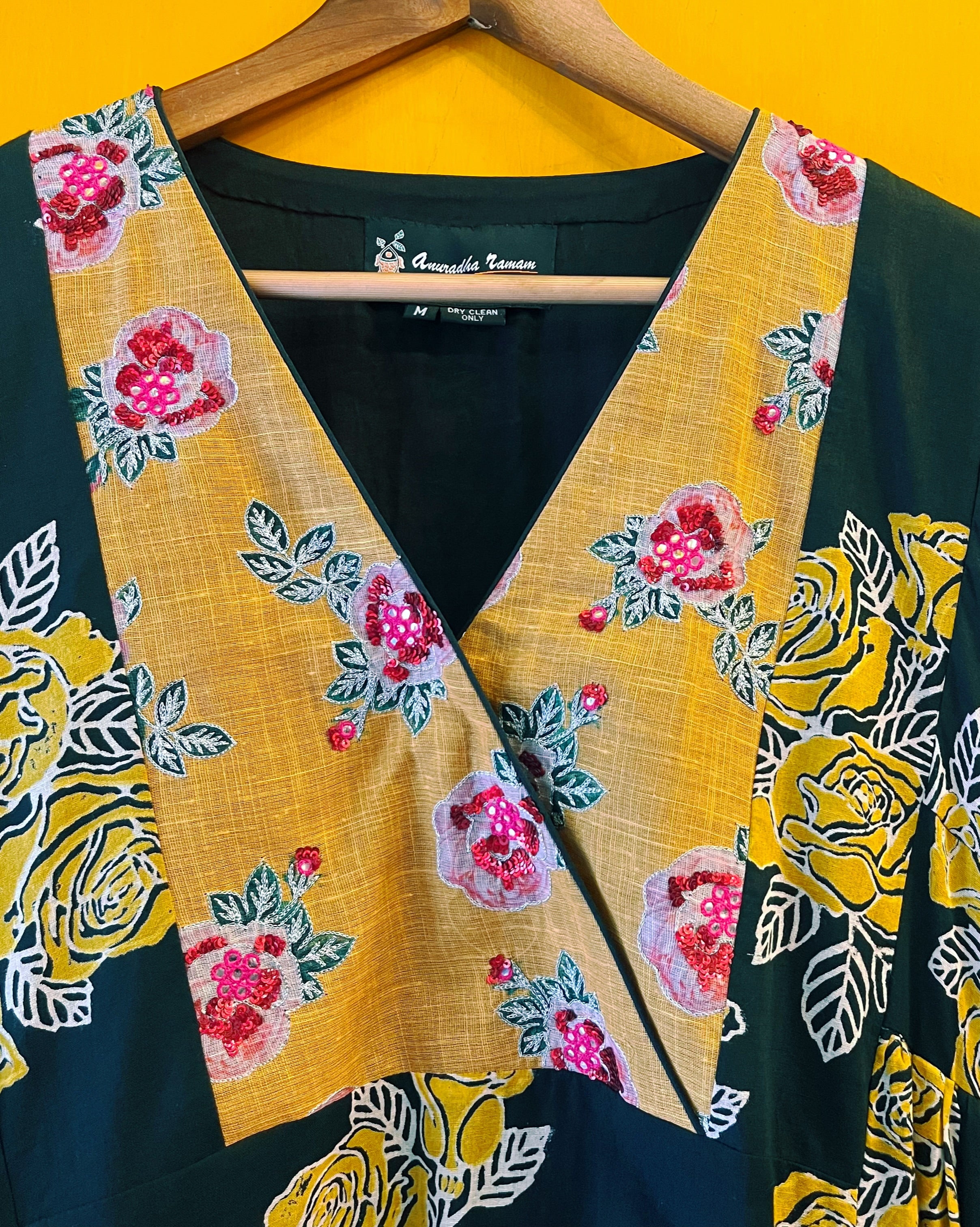 Mulmul Cotton Dress - Vedika (Size - M) - Anuradha Ramam