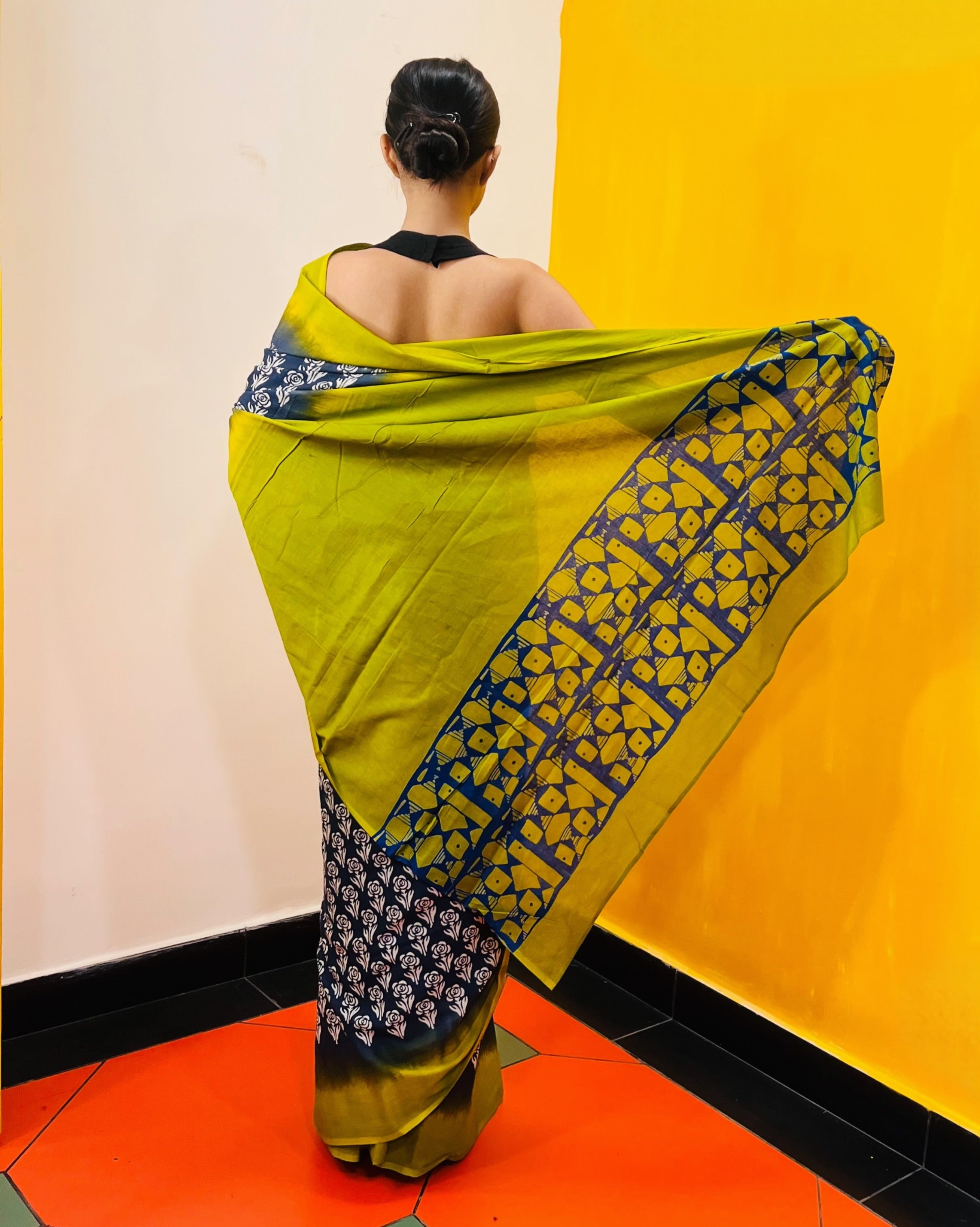 Discharge Printed Saree - Smriti - Anuradha Ramam