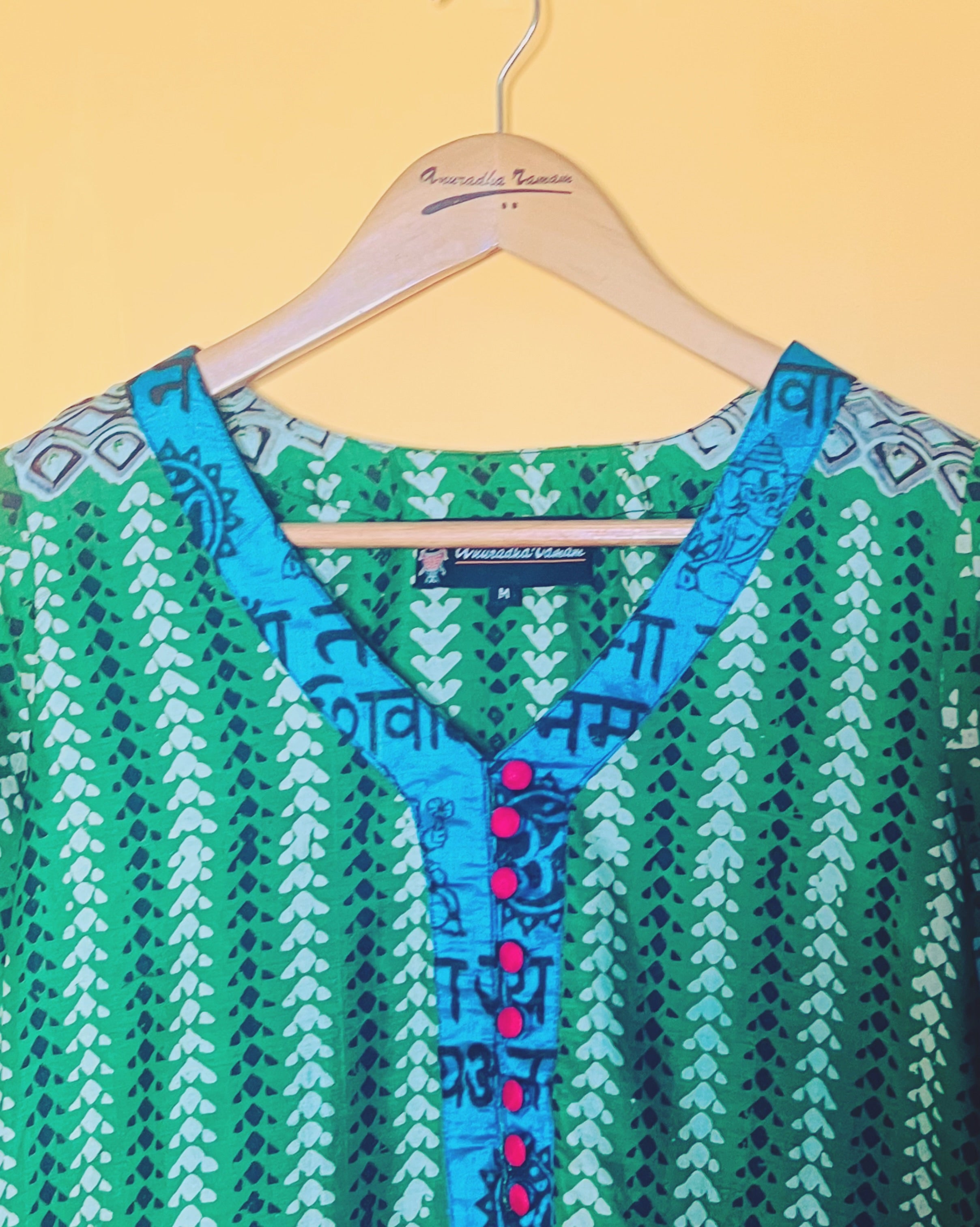 Silk Asymmetric Kurta - Himani (Size - M) - Anuradha Ramam